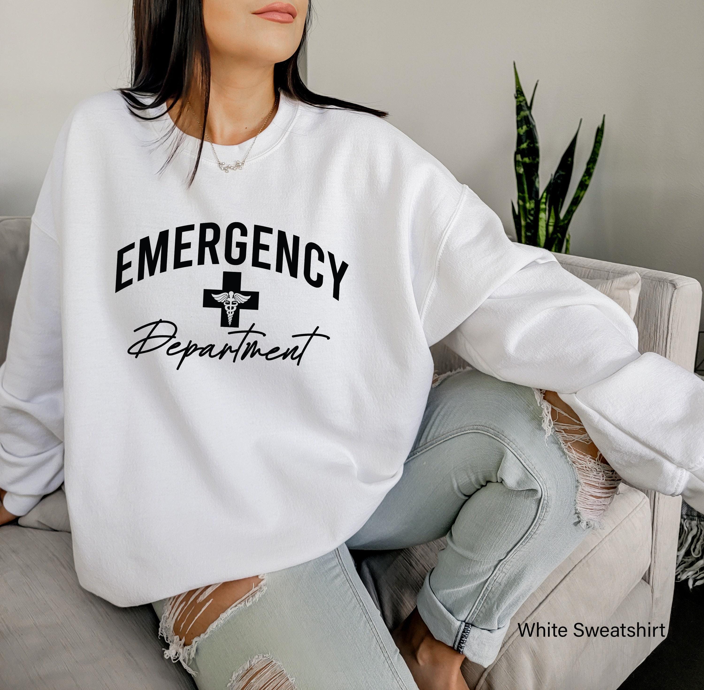 Emergency Department Sweatshirt, Emergency Nurse Shirt, Women's Nurse Shirt For Work, ER Nurse Tshirt, Nursing Student G