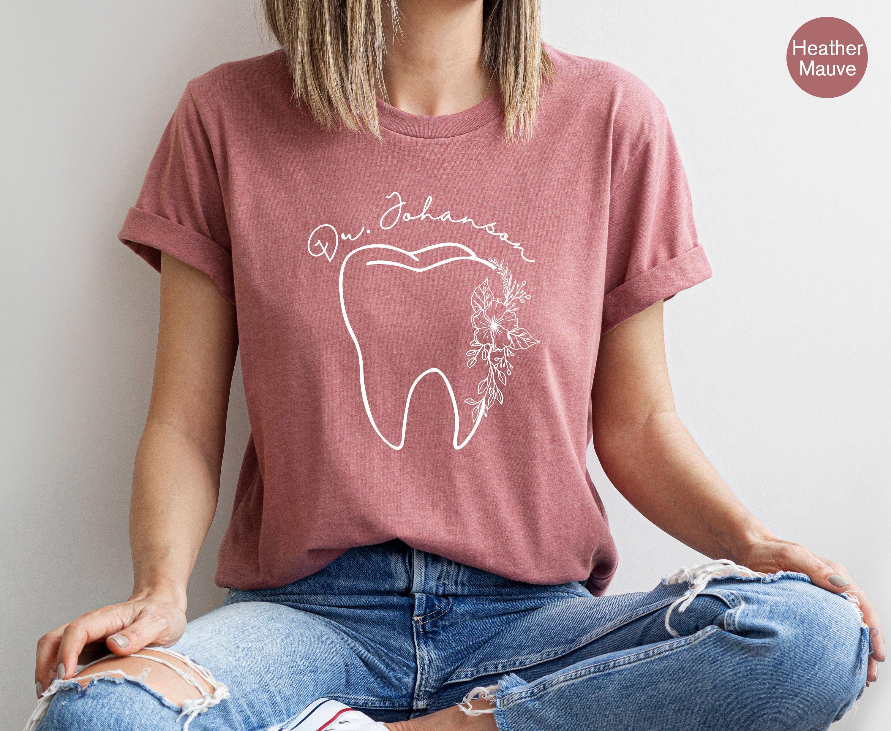 Custom Dental Student Sweatshirt, New Dentist Gift, Personalized Dental Hygienist Shirt, Custom Dental Assistant Shirt, Tooth Shirt