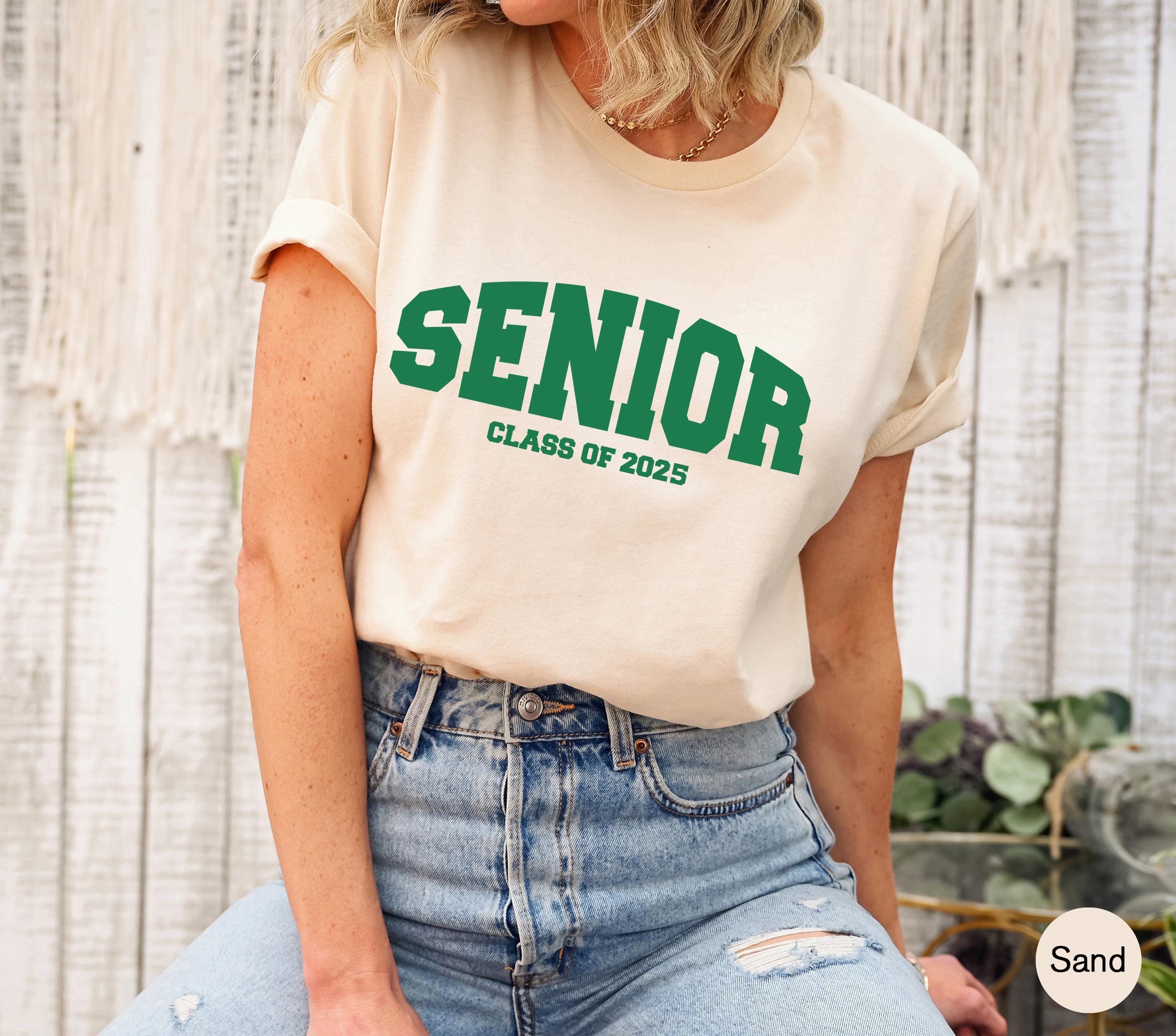 Senior 2025 Sweatshirt, Women's Class Of 2025 Shirt, College Senior Grad Gift, High School Graduation Gifts For Her, Senior Hoodie