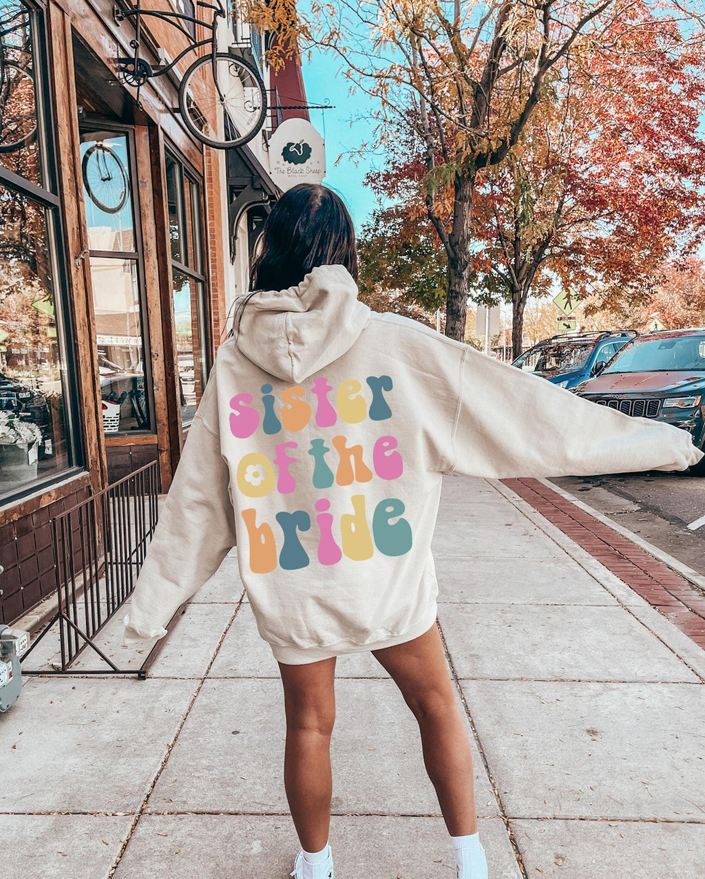 Boho Sister Of The Bride Shirt, Sister's Wedding Sweatshirt, Bachelorette Party Shirt, Trendy Maid Of Honor Hoodie, Bridal Shower Gift