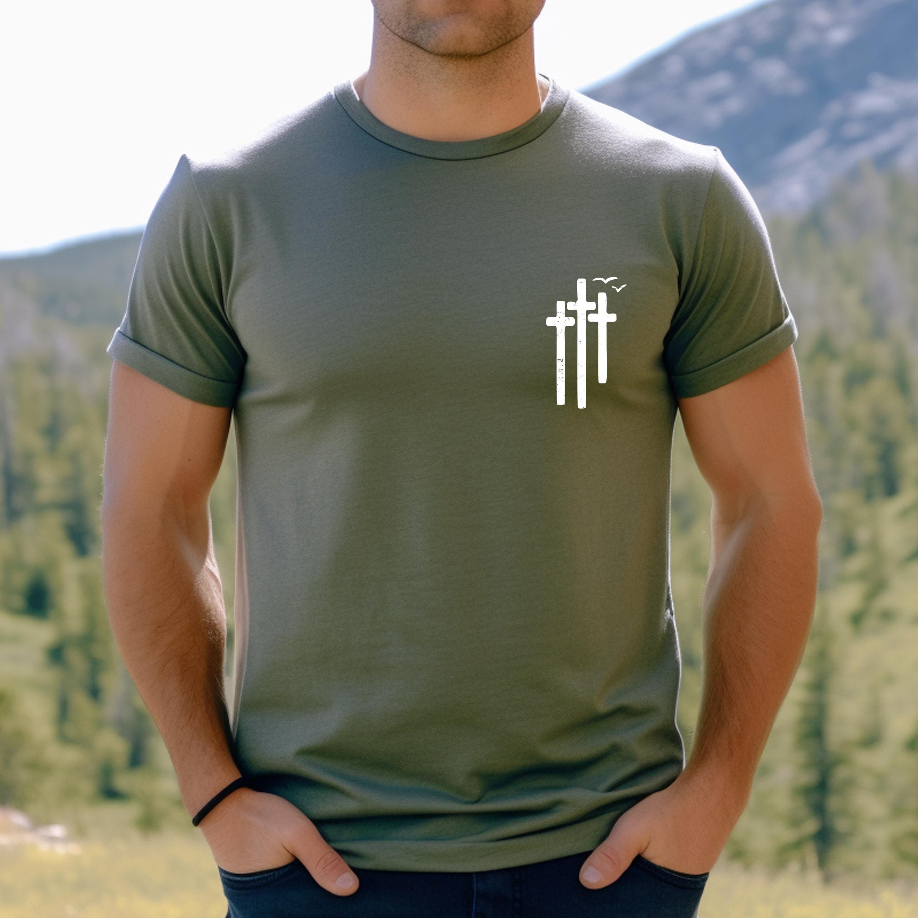 Minimalist Christian Cross Hoodie | Religious Sweatshirt For Men, Religious Gift Men, Retro Faith T Shirt, God Blessed S