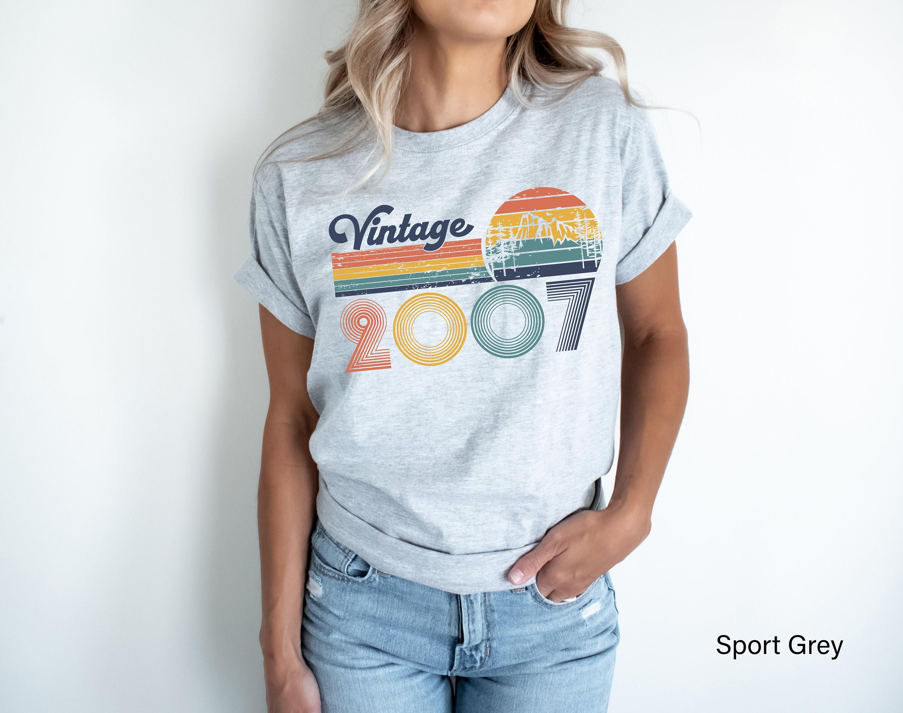 Vintage 2007 Sweatshirt | 16th Birthday Hoodie For Retro Lover, Bday Gifts For Her, Womans Bday Tshirt, Gen Z Shirt, Teenager Era Shirt