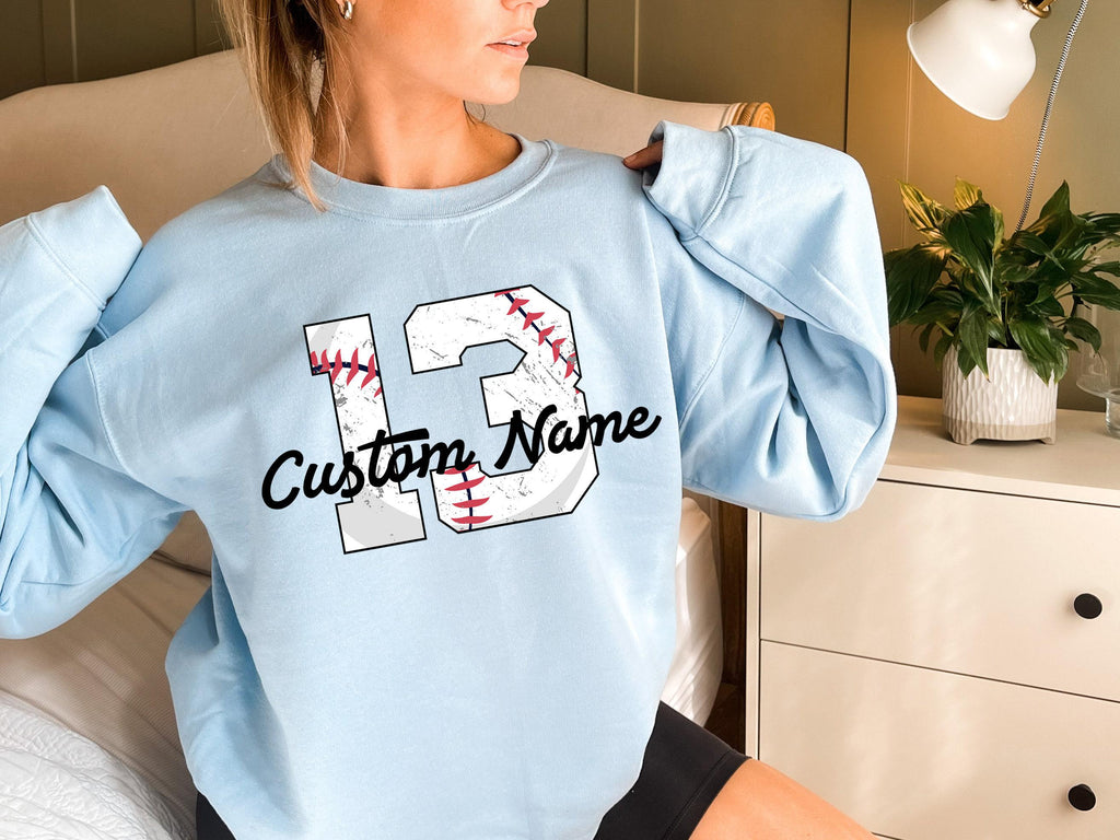 Custom Baseball Jersey Shirt | Personalized Baseball Mom Hoodie, Baseball Coach Gifts, Baseball Gift, Game Day Baseball, Custom Baseball Tee