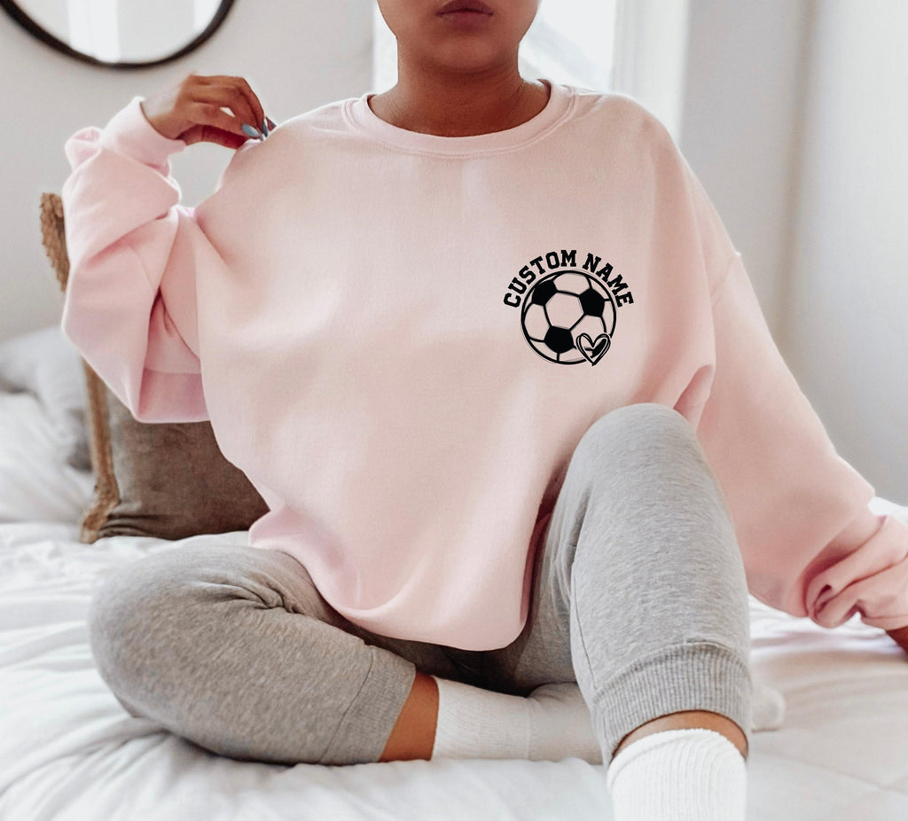 Custom Soccer Sweatshirt | Personalized Soccer Player Gifts, Soccer Lover Gifts, Soccer Team Shirt, Custom Mascot Shirt, Custom Sports Shirt