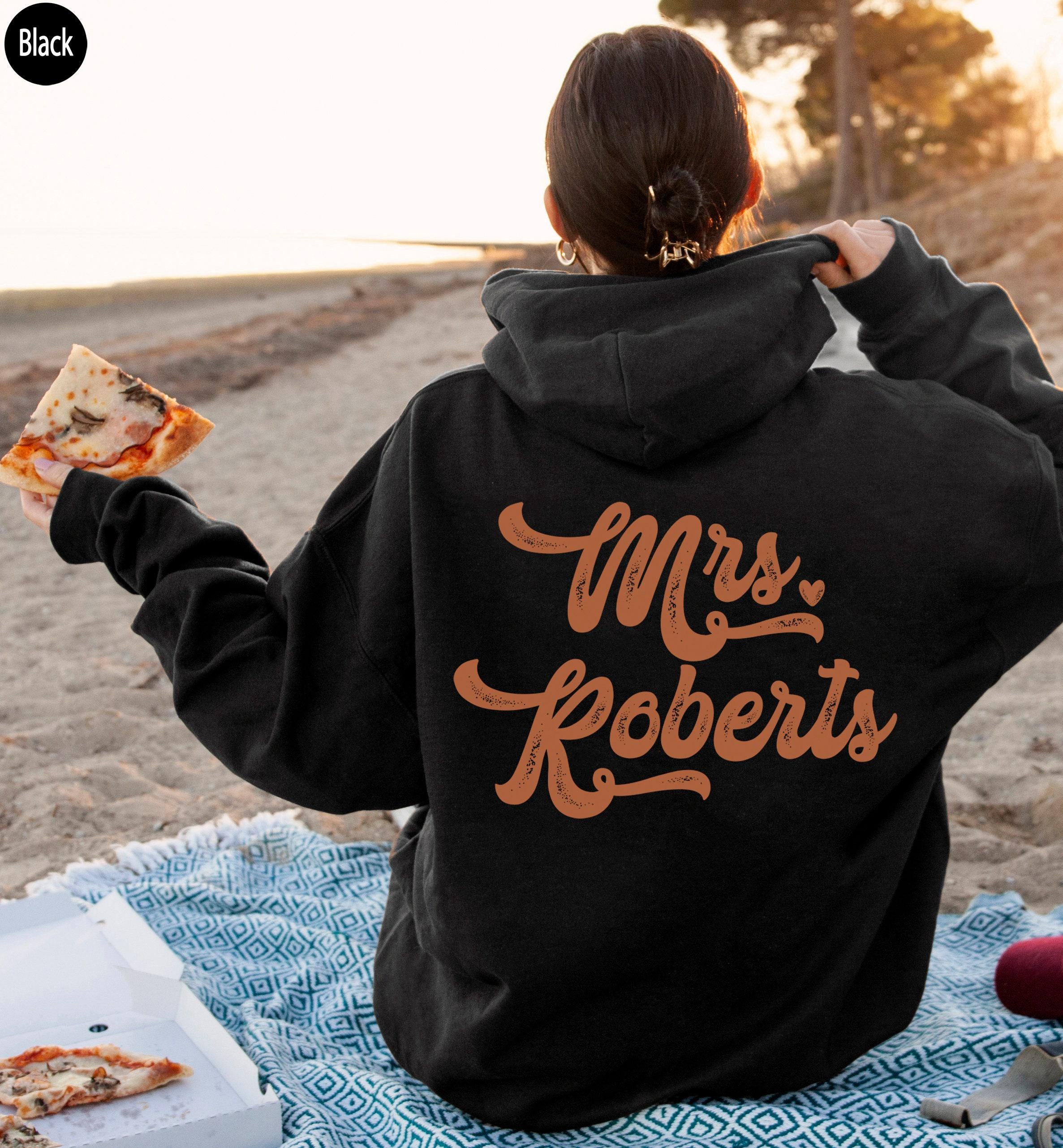 Custom Mrs Hoodie | Personalized Bride Sweatshirt, Bridal Party Gifts, Bridal Shower Gifts, Custom Wedding Gifts, Engage