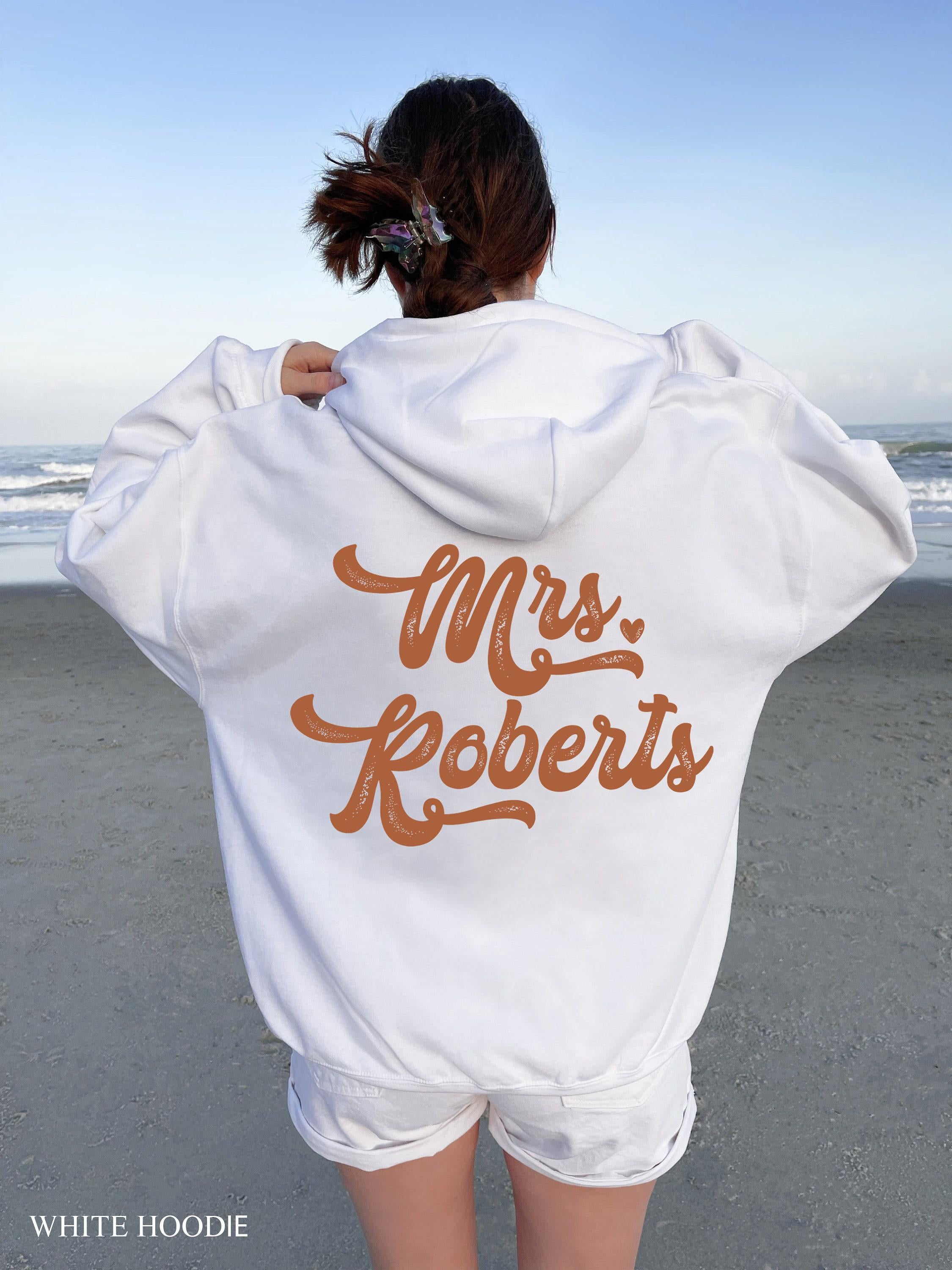 Custom Mrs Hoodie | Personalized Bride Sweatshirt, Bridal Party Gifts, Bridal Shower Gifts, Custom Wedding Gifts, Engage