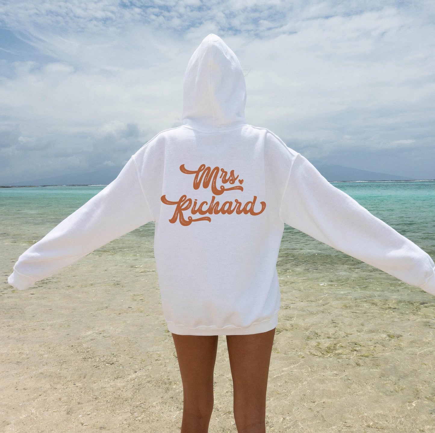 Custom Mrs Hoodie | Personalized Bride Sweatshirt, Bridal Party Gifts, Bridal Shower Gifts, Custom Wedding Gifts, Engagement Gifts