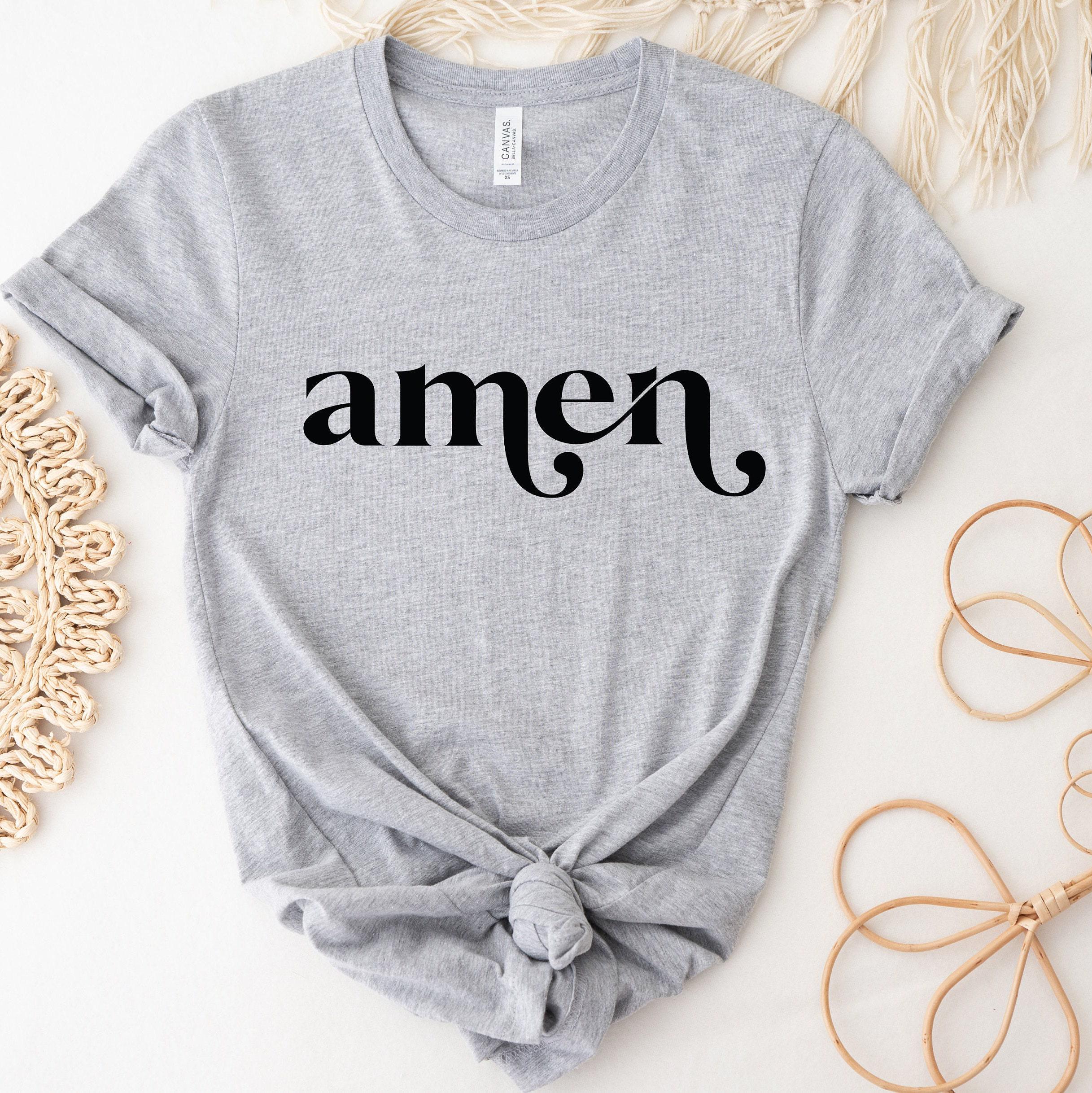 Amen Sweatshirt | Religious Gifts For Women, Christian Gift Idea, Faith Based Clothing, Bible Verse Shirt, Faith Based Apparel, Crewneck