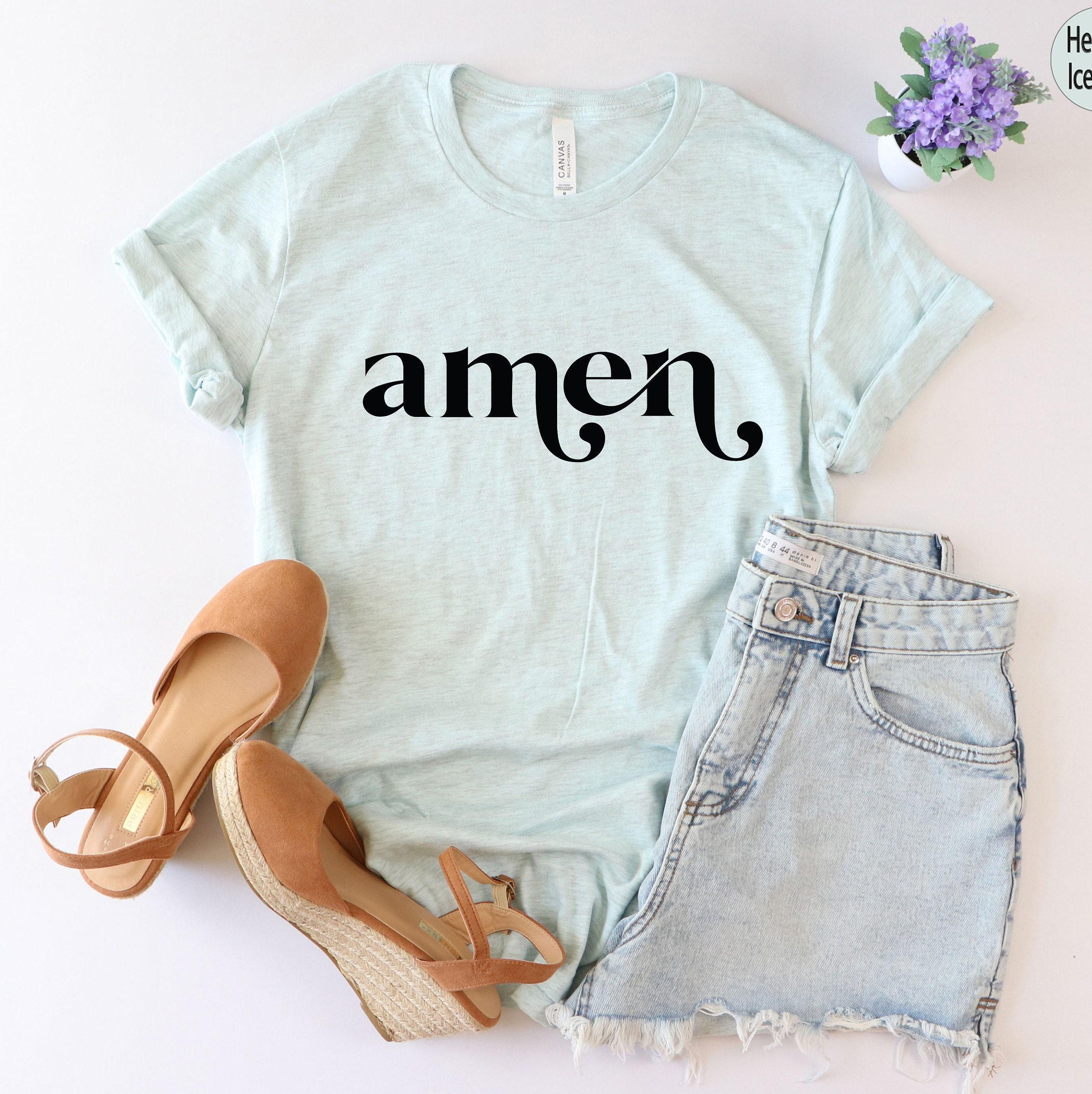 Amen Sweatshirt | Religious Gifts For Women, Christian Gift Idea, Faith Based Clothing, Bible Verse Shirt, Faith Based Apparel, Crewneck