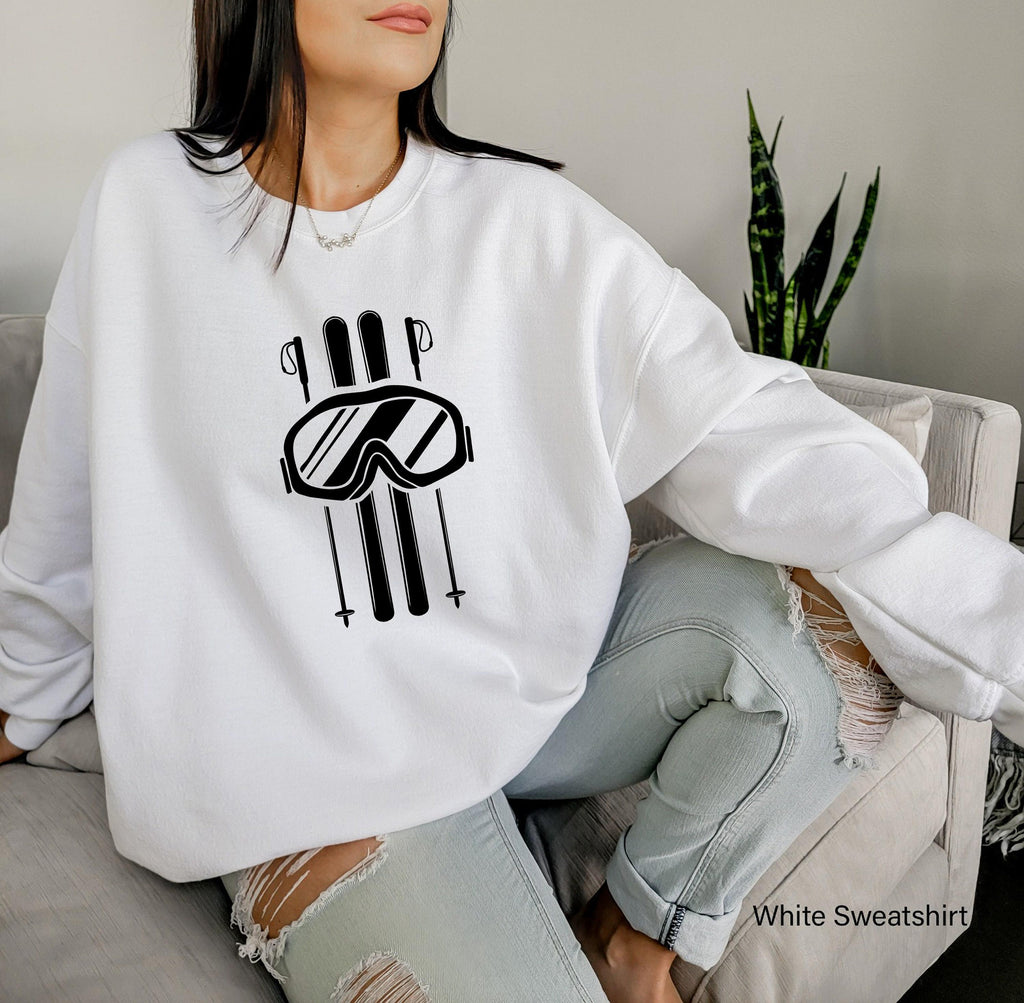 Aesthetic Ski Sweatshirt | Trendy Gifts For Skiing, Skier Gifts, Winter Sports Shirt, Winter Vacation Tee, Skiing Shirt For Her, Season