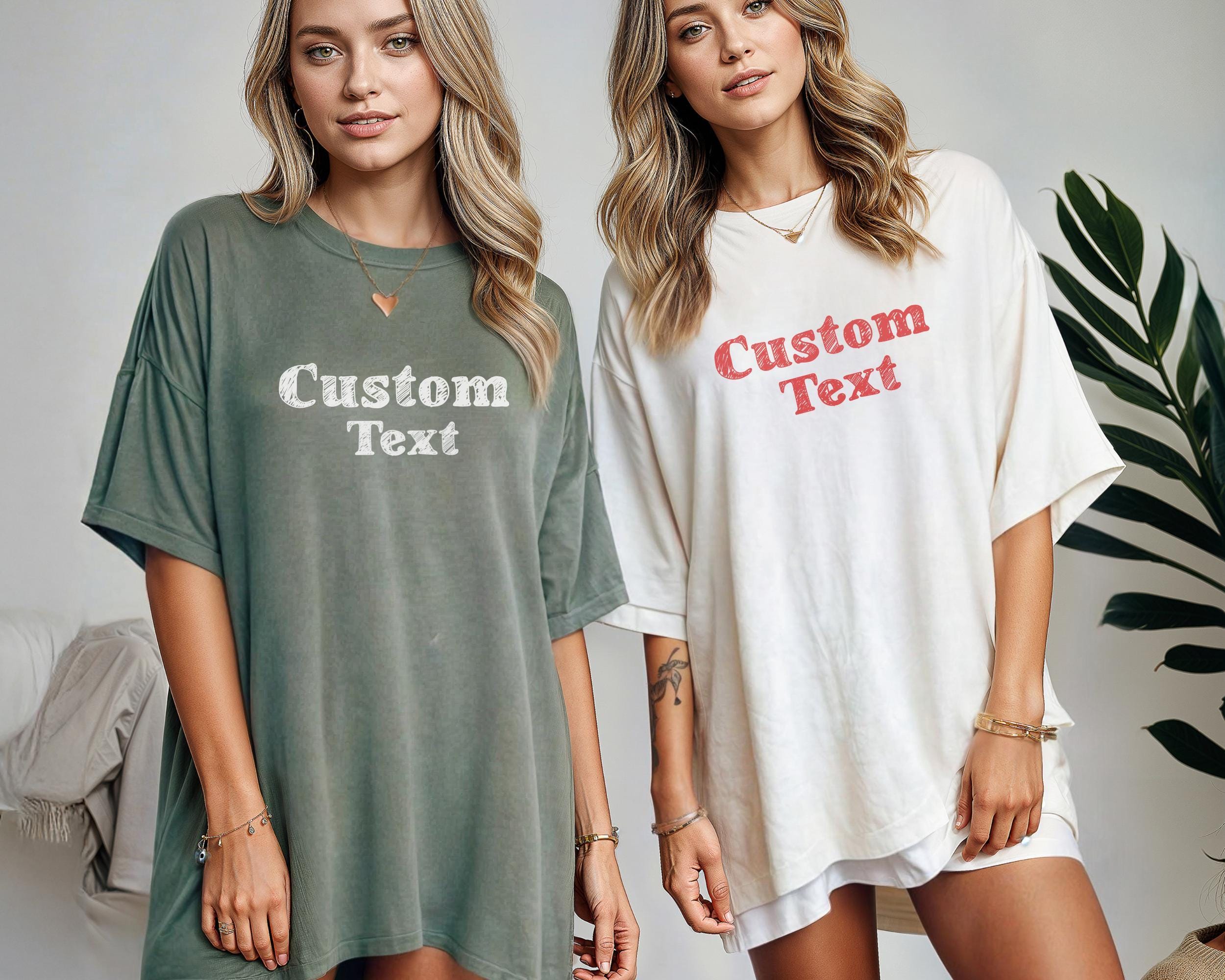 Custom Comfort Colors Boxy Tee | Vintage Custom Text Shirt, Business Logo Shirt, Beach Boxy Tee, Custom Y2K Shirt, Custom Cropped, Matching