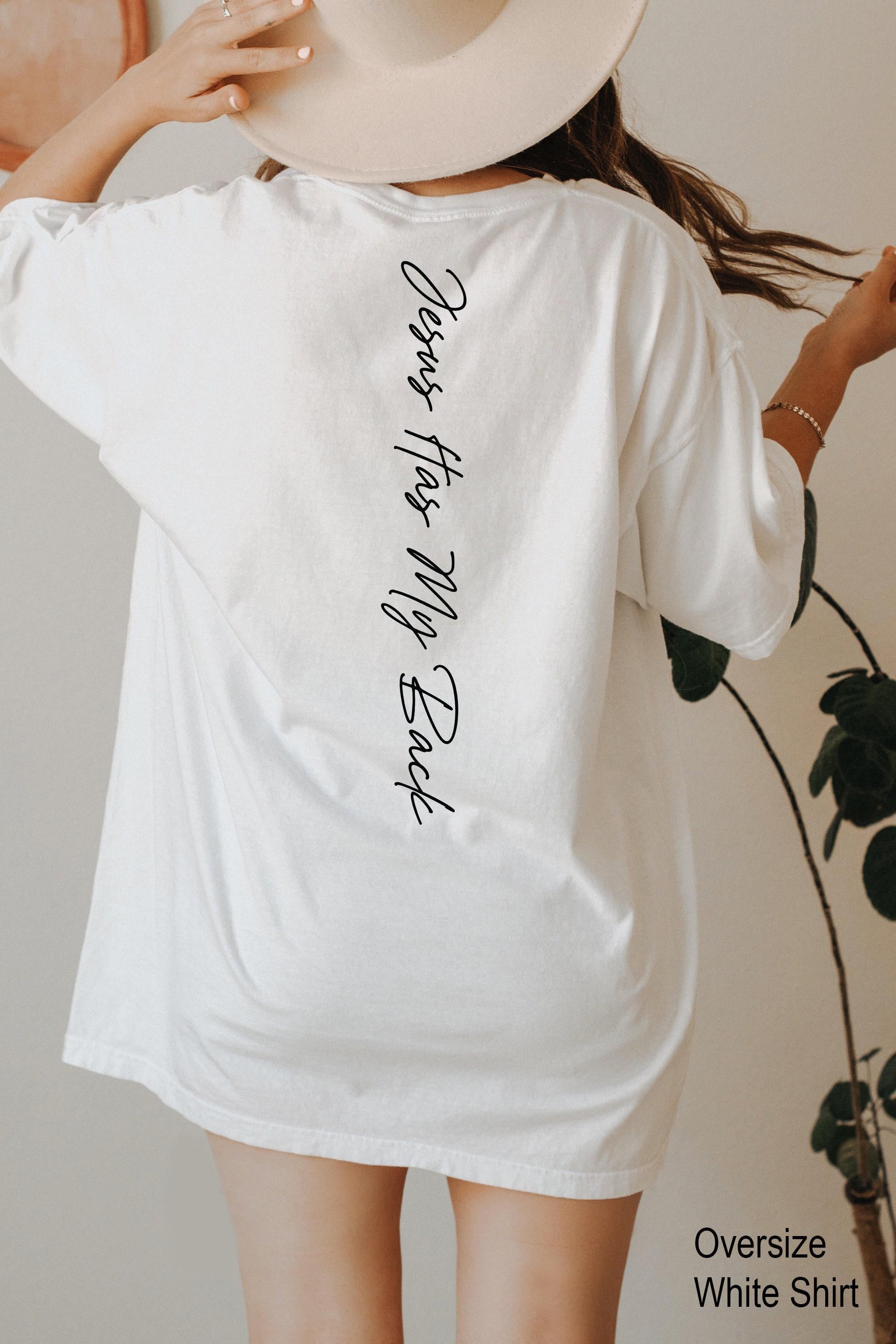 Jesus Has My Back Sweatshirt | Aesthetic Christian Shirt, Religious Gifts, Catholic Gifts, Spiritual Gifts, Bible Verse Shirt, Print Hoodie