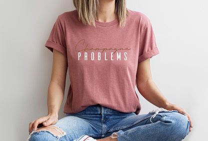 Champagne Problems Sweatshirt | Funny Champagne Lover Shirt, Alcohol Drinker Gift, Gift For Her, Bach Party Favors, Adult Humor Sweater