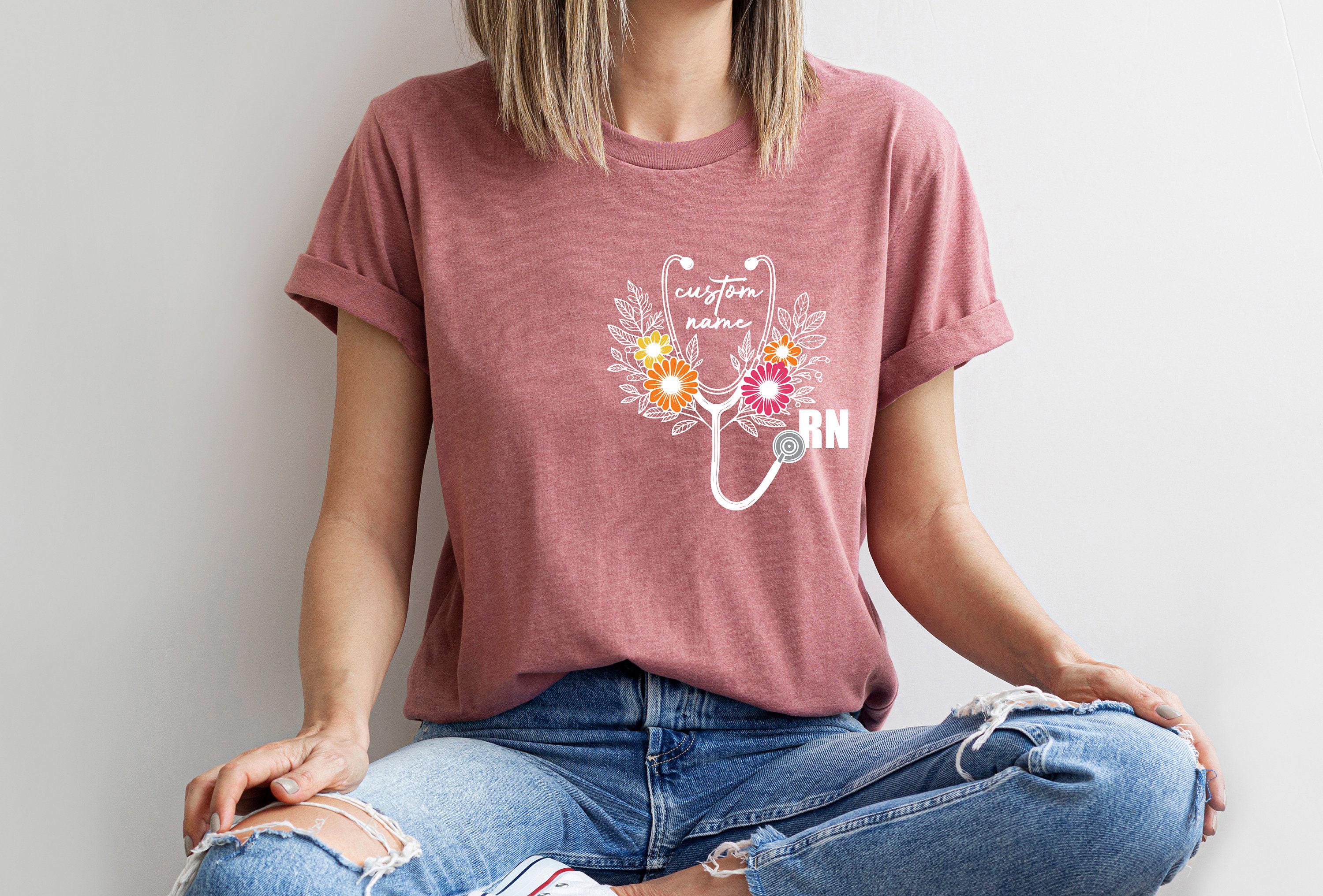 Custom RN Sweatshirt | Personalized Registered Nurse Hoodie, Customized Med Gift, New Nurse Gift, Nursing Student Tee, Nursing School Shirt