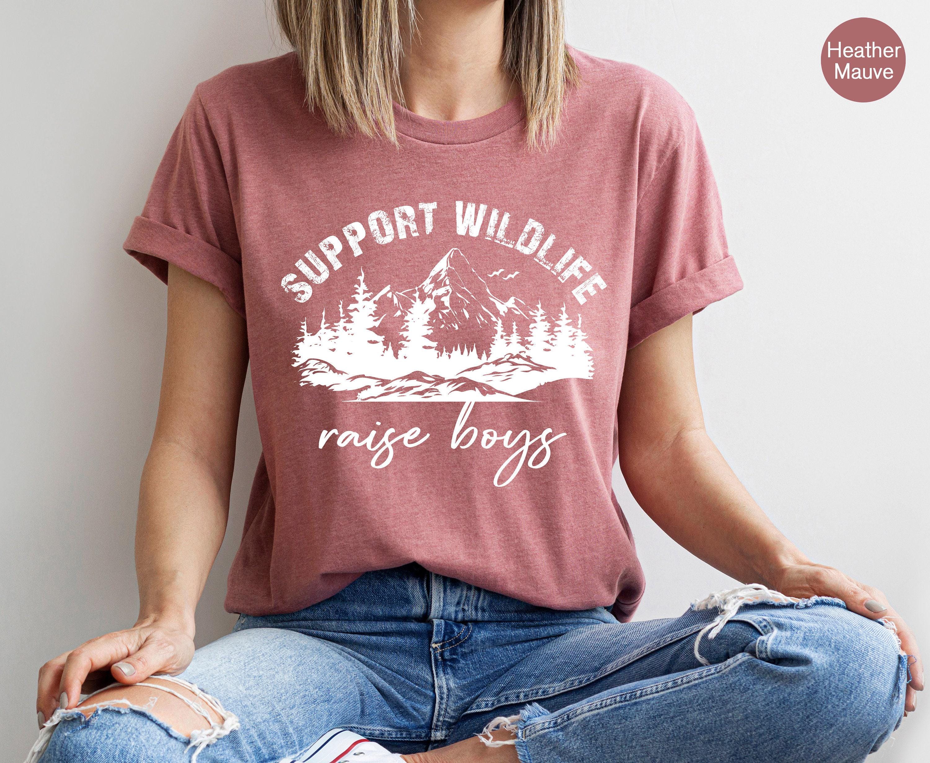 Support Wildlife Raise Boys Sweatshirt | Cute Gift for Newly Mom, Mothers Day Gift, Gift Ideas For Mom, Gift For Mother, Mom To Be Shirt