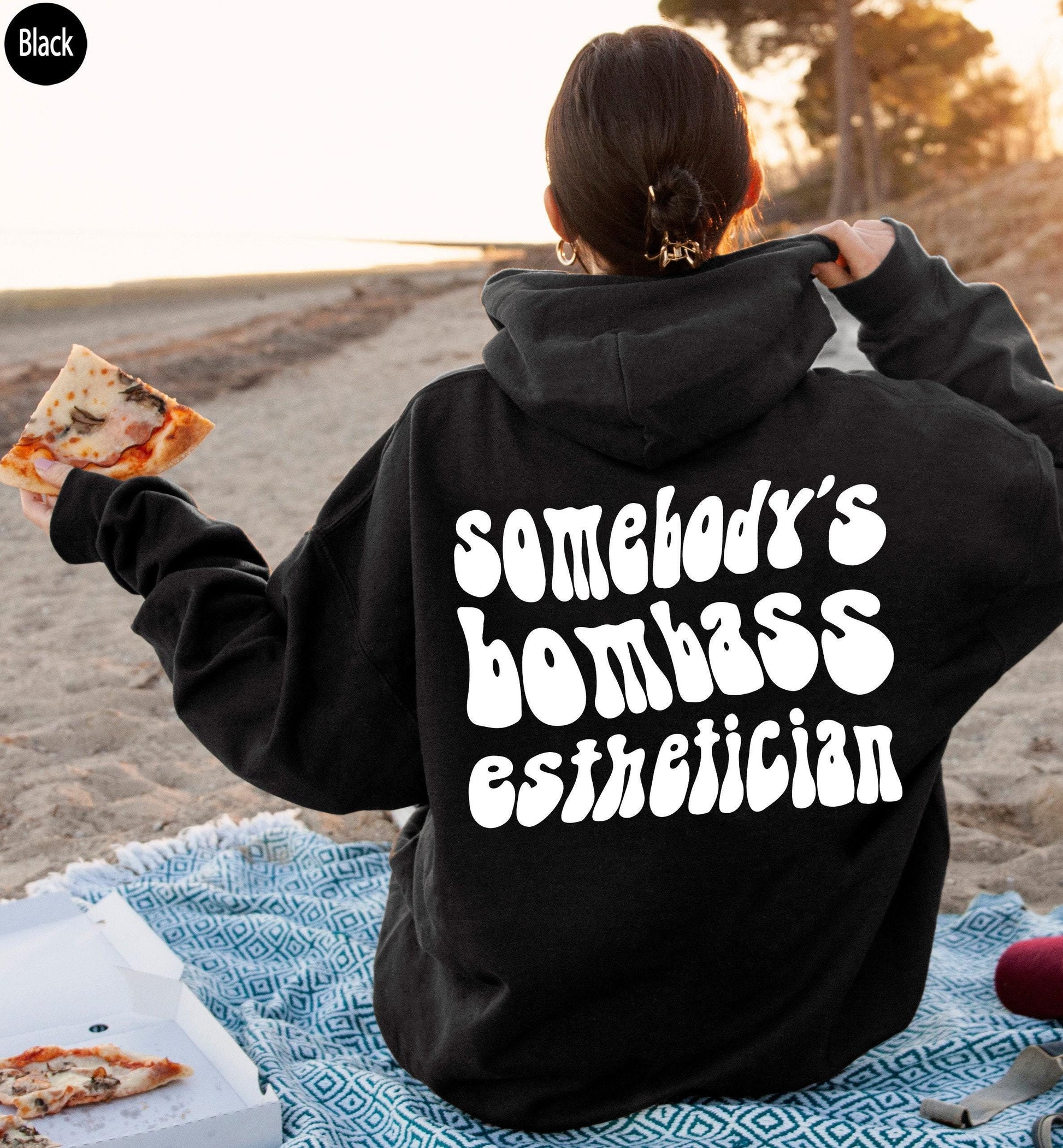 Somebody's Bombass Esthetician Sweatshirt | Cute Skinfluencer Shirt, Gift For Lash Tech, Cosmetologist Gifts, New Esthetician Gift, Ass Bomb