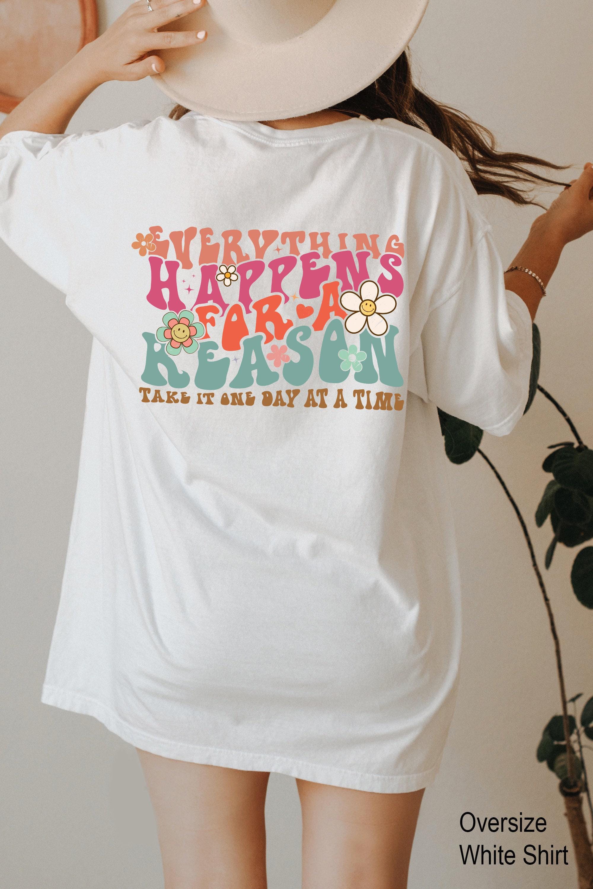 Everything Happens For a Reason Hoodie | Trendy Sweatshirt, Aesthetic Shirt For Teens, Preppy Sweatshirt, Motivational T