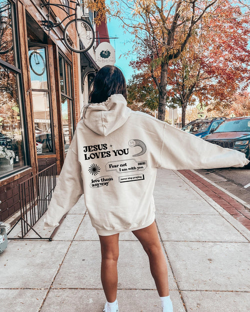 Aesthetic Christian Sweatshirt | Religious Shirt, Jesus Loves You Hoodie, Bible Verse Shirt, Jesus Apparel, Christian Gi