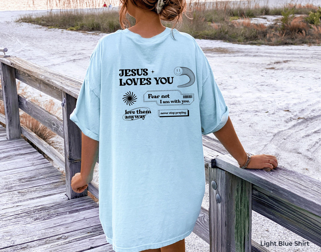 Aesthetic Christian Sweatshirt | Religious Shirt, Jesus Loves You Hoodie, Bible Verse Shirt, Jesus Apparel, Christian Gifts