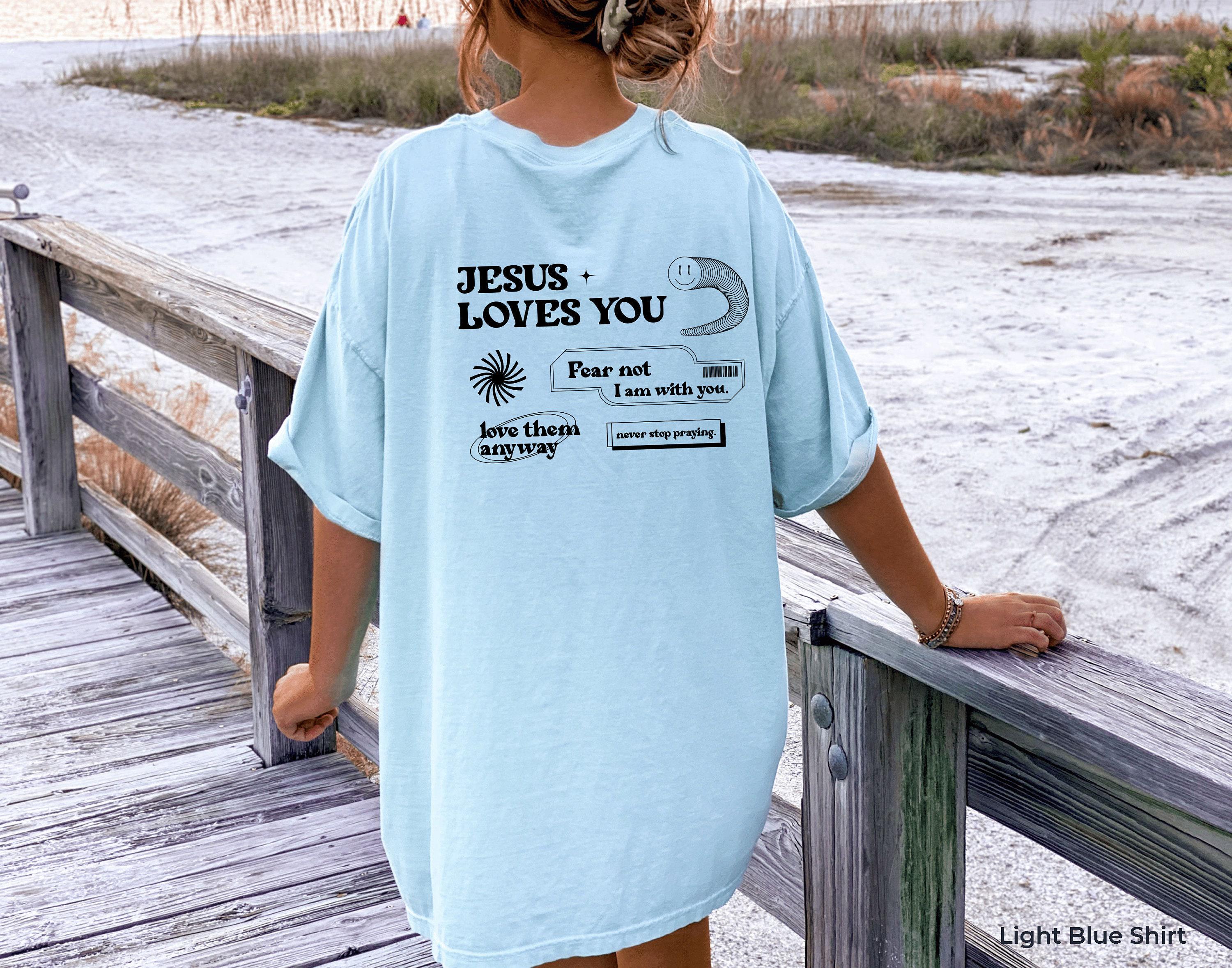 Aesthetic Christian Sweatshirt | Religious Shirt, Jesus Loves You Hoodie, Bible Verse Shirt, Jesus Apparel, Christian Gi