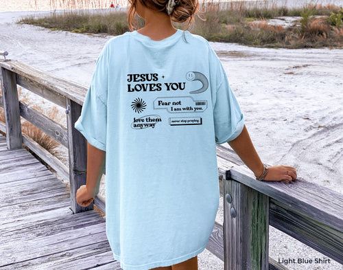 Aesthetic Christian Sweatshirt | Religious Shirt, Jesus Loves You Hoodie, Bible Verse Shirt, Jesus Apparel, Christian Gi