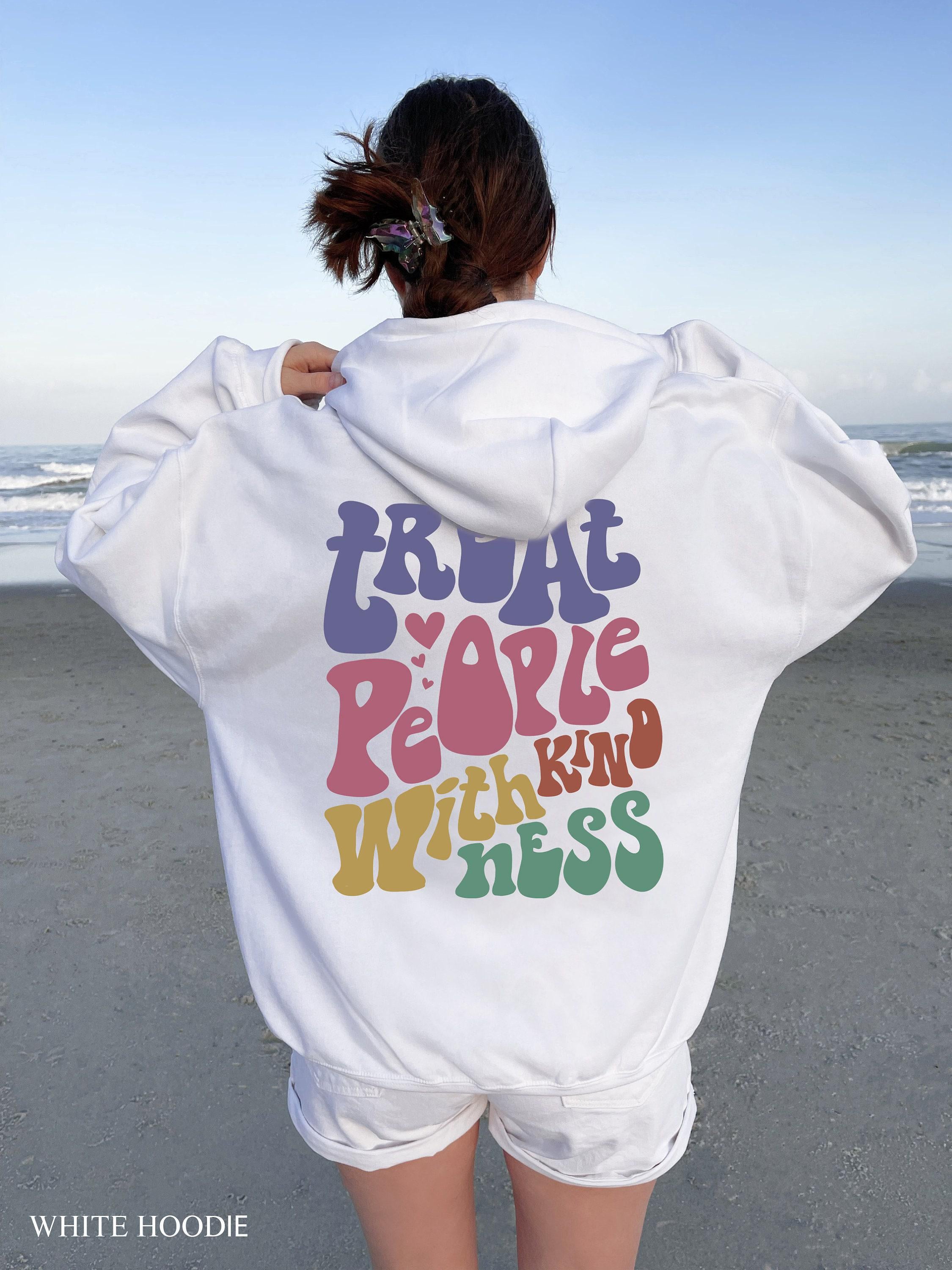 Treat People With Kindness Sweatshirt | Be Kind Shirt, Aesthetic Sweatshirt, Cute Mental Health Shirt, Groovy Trendy Hoodie, graphic tee