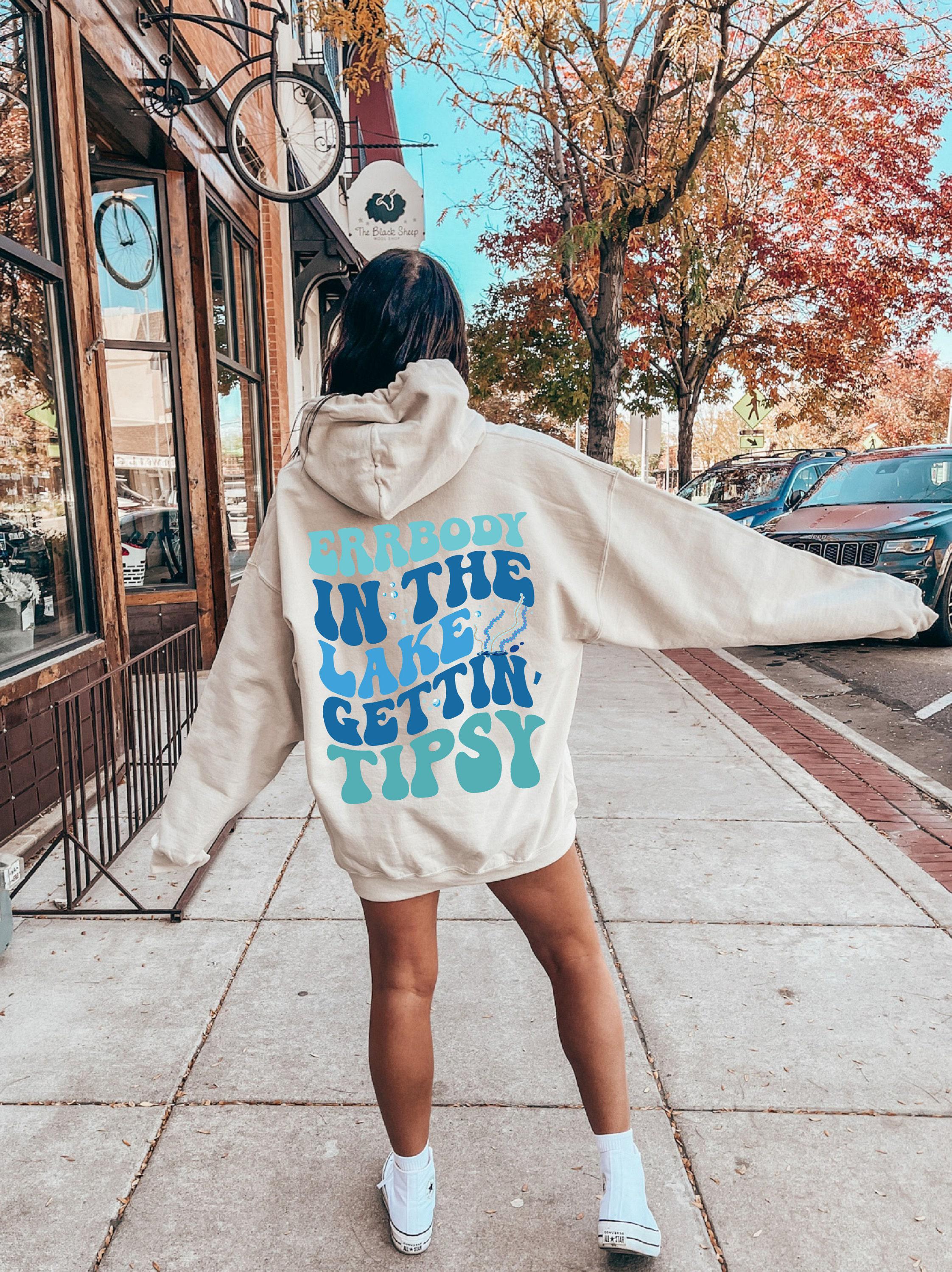 Everybody At The Lake Getting Tipsy Shirt | Lake Party Shirt, Summer Camp Hoodie, Lake Camping Shirt, Funny Camping Merch, its lake time