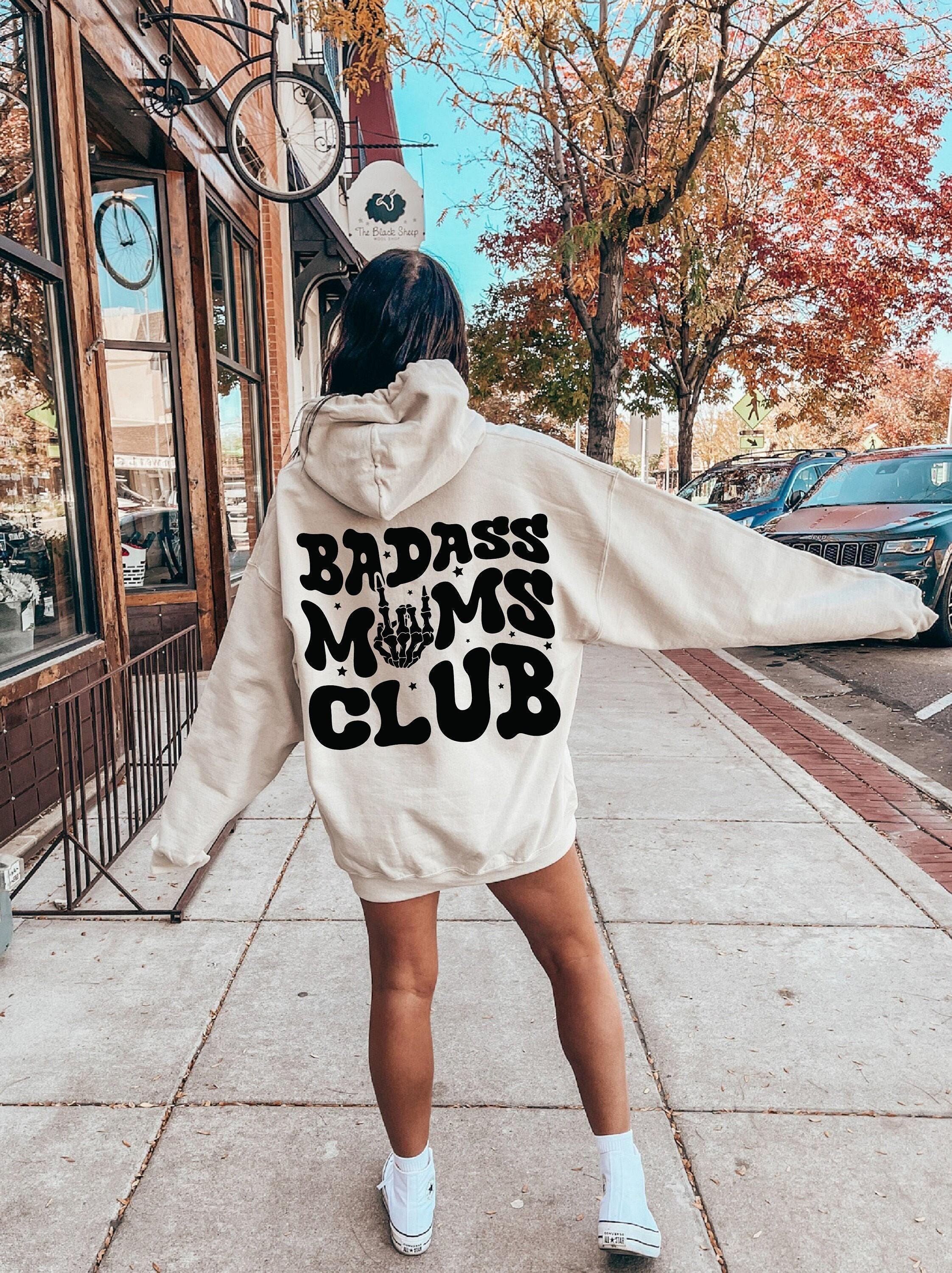 Badass Moms Club Hoodie | Rock Moms Sweatshirt, Funny Mom Hoodie, Mom Life Hoodie, Mothers Day Gift, funny mothers day, badass mom hoodie