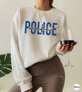 Trendy Police Wife Sweatshirt | Police Wife Gift, Thin Blue Line Sweatshirt, Law Enforcement Wife, Police Girlfriend, police wife hoodie