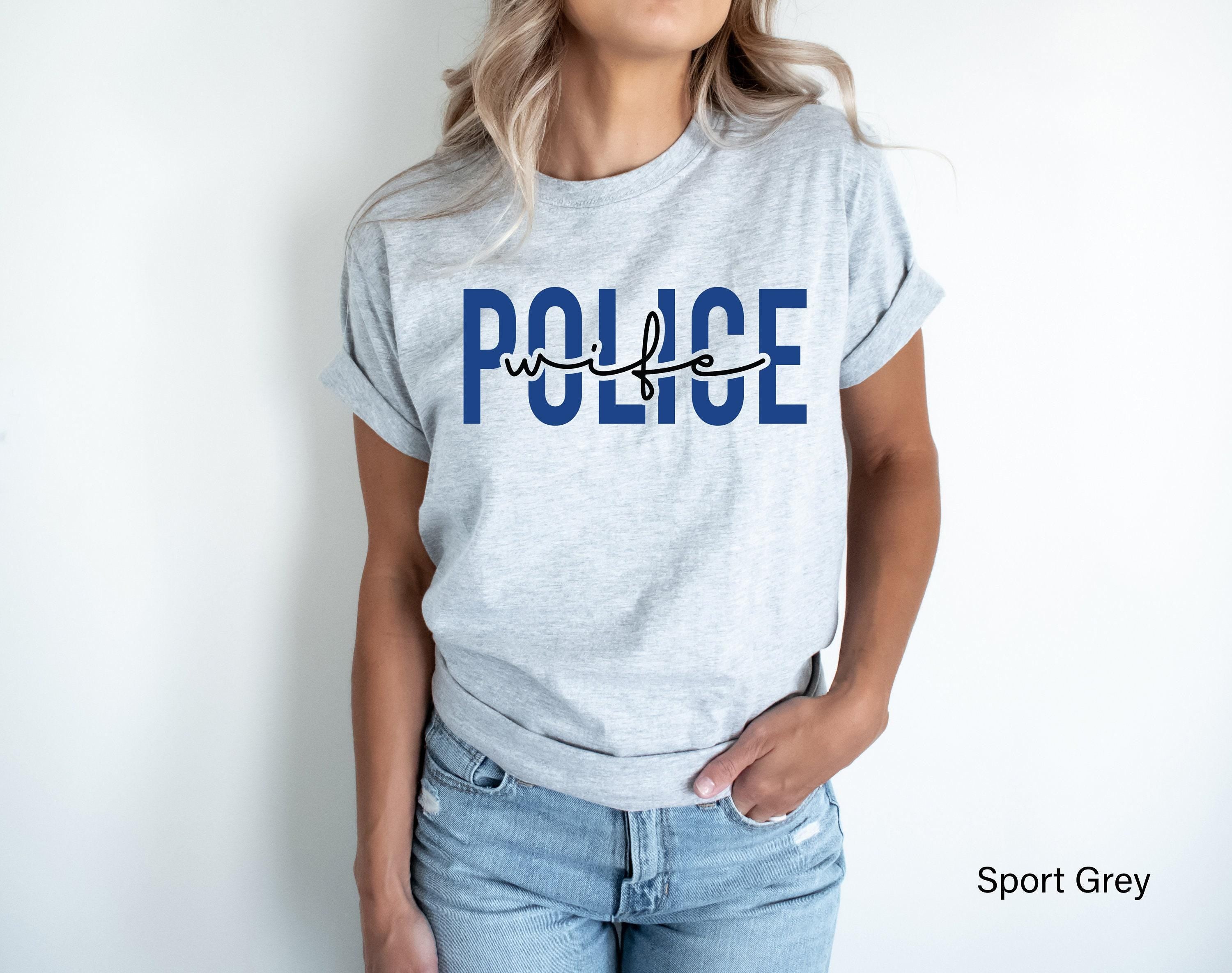 Trendy Police Wife Sweatshirt | Police Wife Gift, Thin Blue Line Sweatshirt, Law Enforcement Wife, Police Girlfriend, police wife hoodie