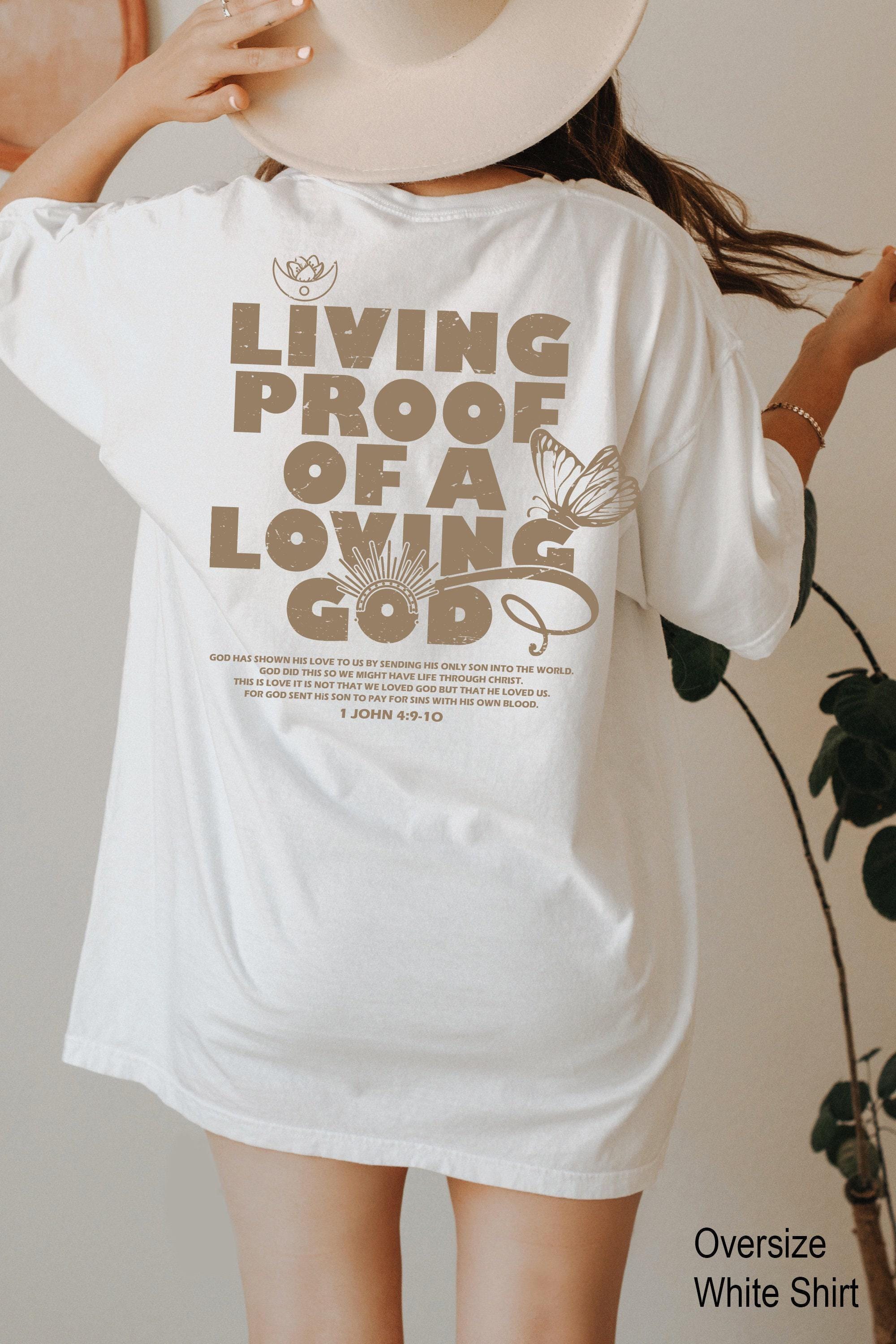 Living proof of a loving god Hoodie | comfy hoodie, faith hope love, bible verse, shop for the one, christian hoodie, ch