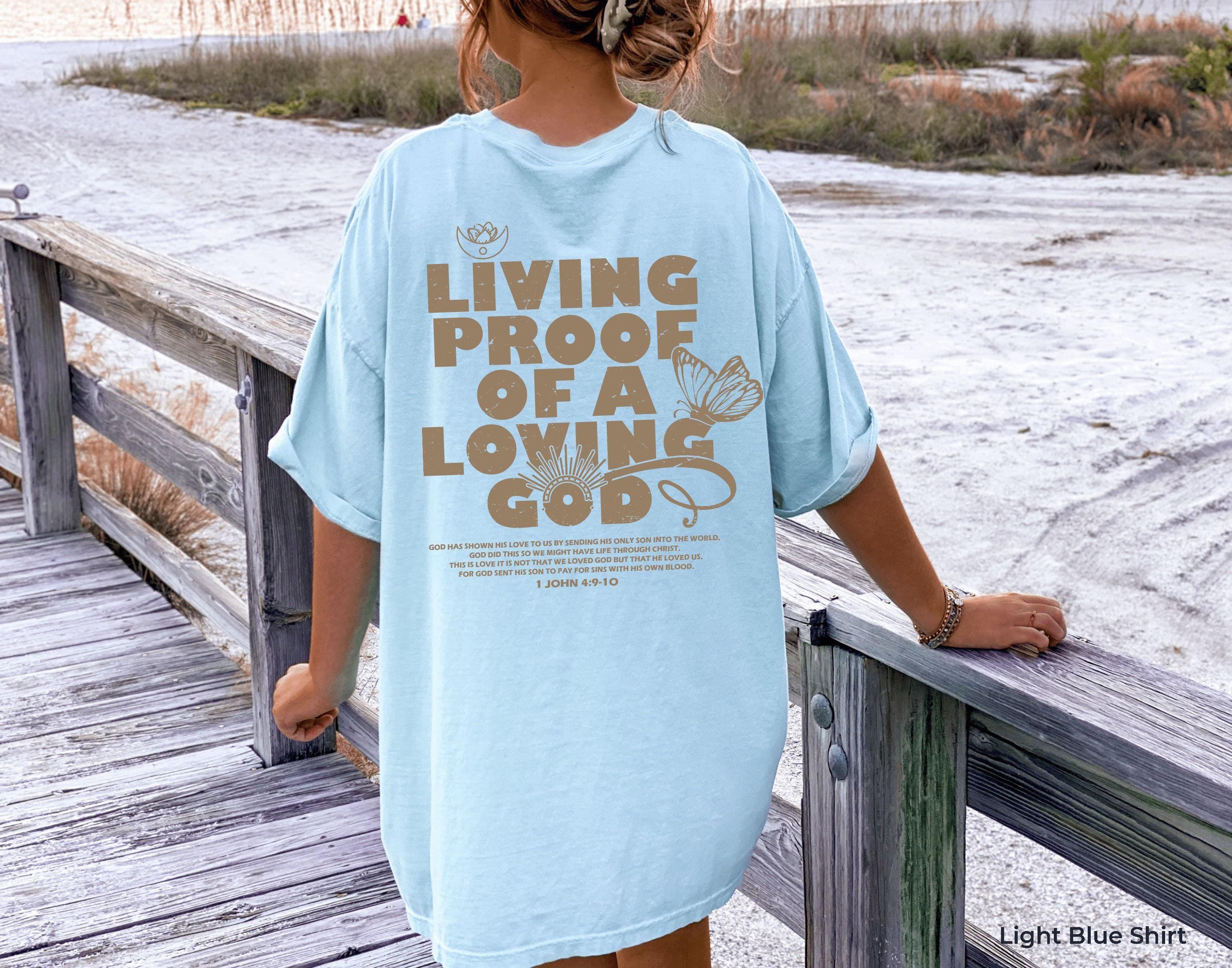 Living proof of a loving god Hoodie | comfy hoodie, faith hope love, bible verse, shop for the one, christian hoodie, ch