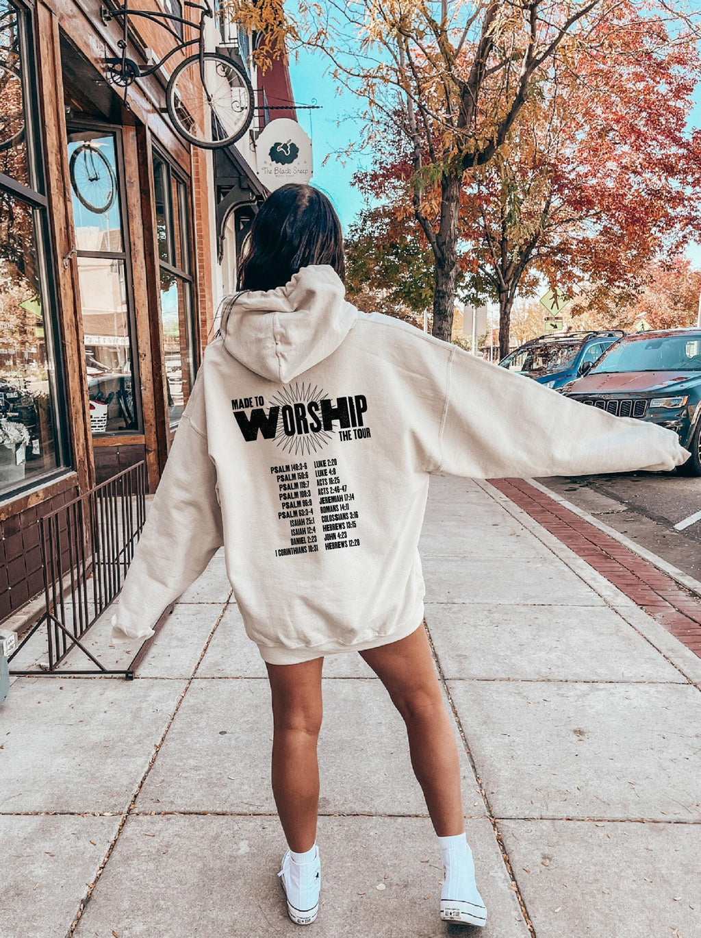 Made to worship Sweatshirt | psalm 95 1, christian sweatshirt, worship shirt, christian gift, bible verse shirt, religious sweatshirt