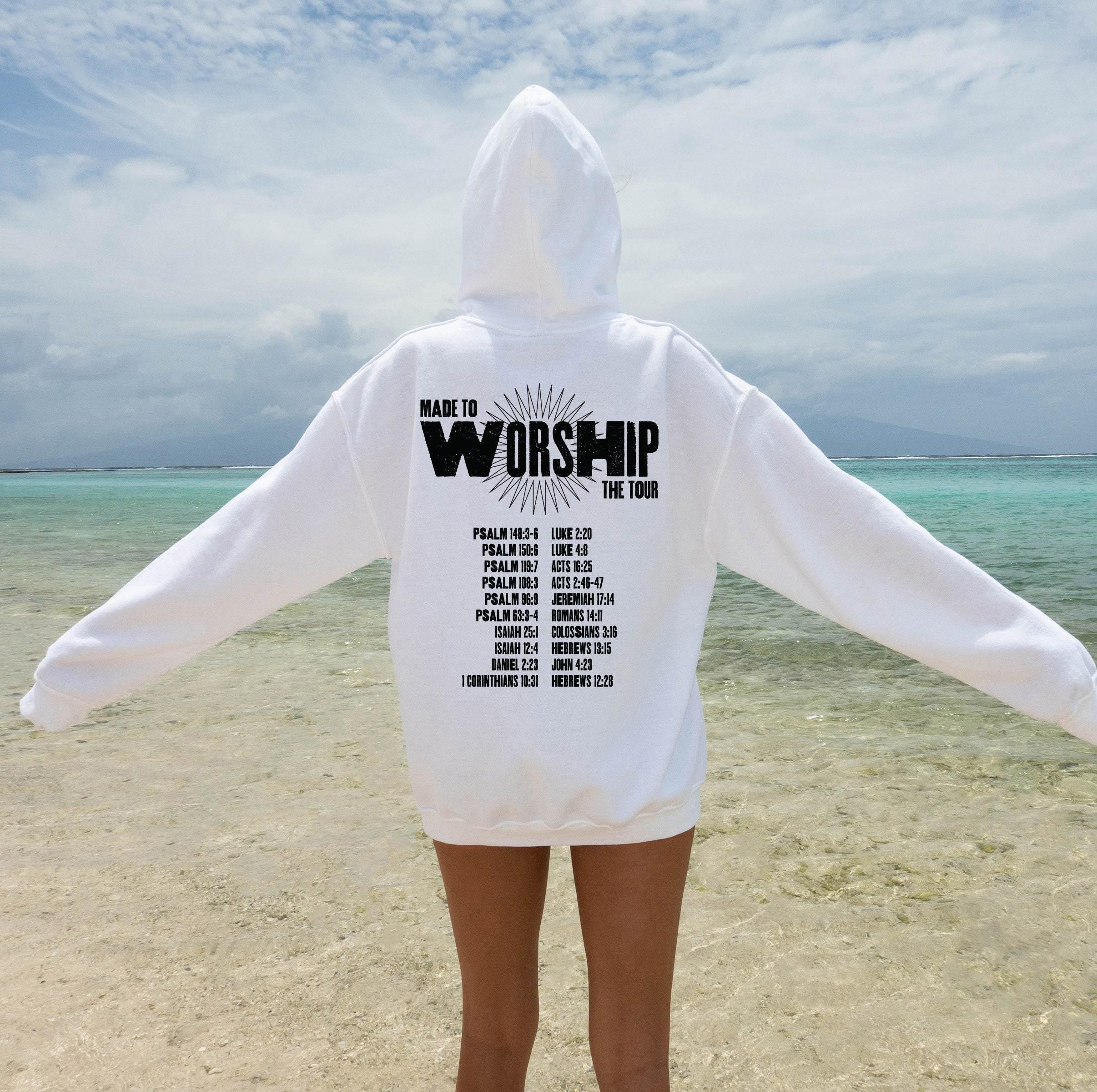 Made to worship Sweatshirt | psalm 95 1, christian sweatshirt, worship shirt, christian gift, bible verse shirt, religio