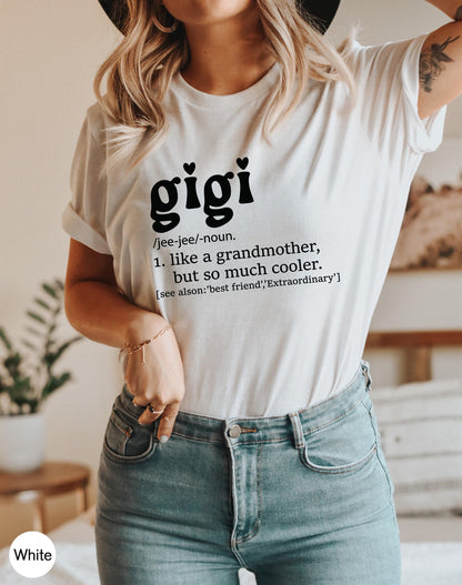 Gigi Shirt | Gigi T Shirt, Mothers Day Gift for Gigi, Birthday Gift for Gigi, Gigi T-Shirt, personalized gigi, comfort colors gigi