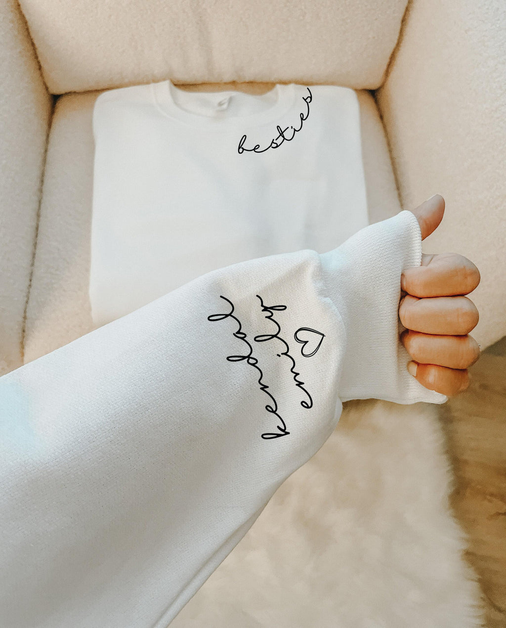 Custom friends Sweatshirt | custom sweatshirt, best friend hoodie, custom bestie hoodie, birthday gift bff, plus size clothing