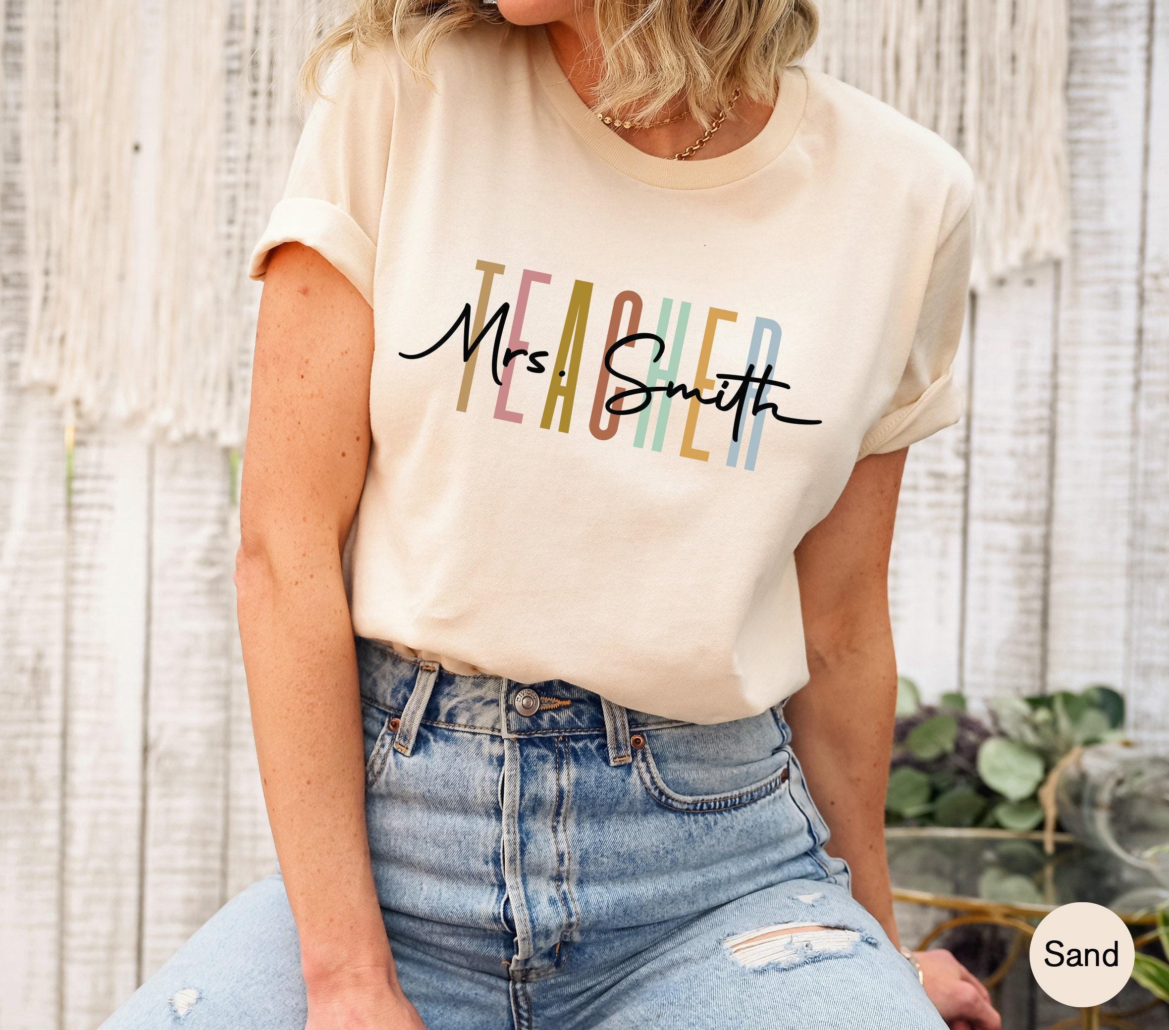 Custom Teacher Sweatshirt | Personalized Teacher Sweatshirt, Teacher Gift, Back To School, Teacher Appreciation Gift, la