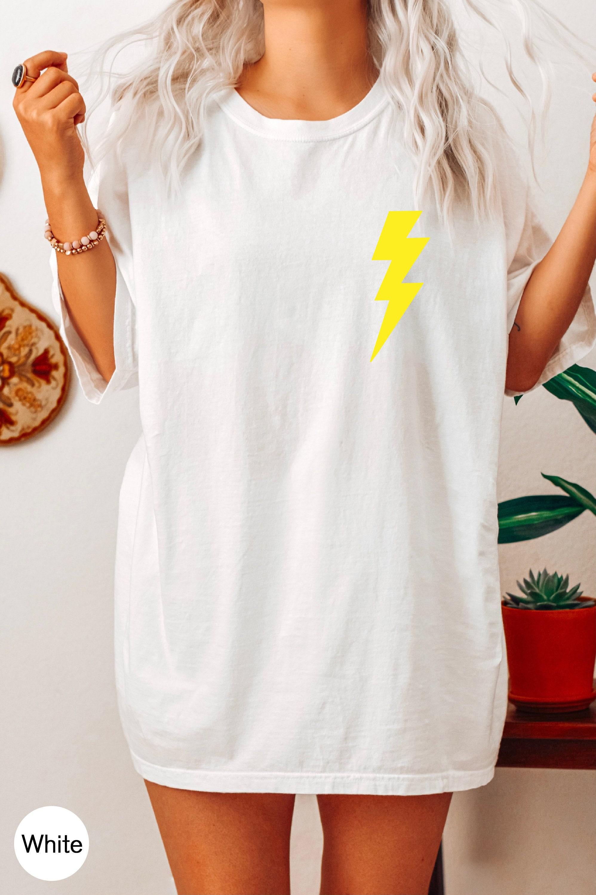 Leopard Lightning Bolt Shirt, Women's Aesthetic Sweatshirt, Trendy Hoodie For Teens, Cute Graphic Tees, Girl's Trendy Gift for Friend