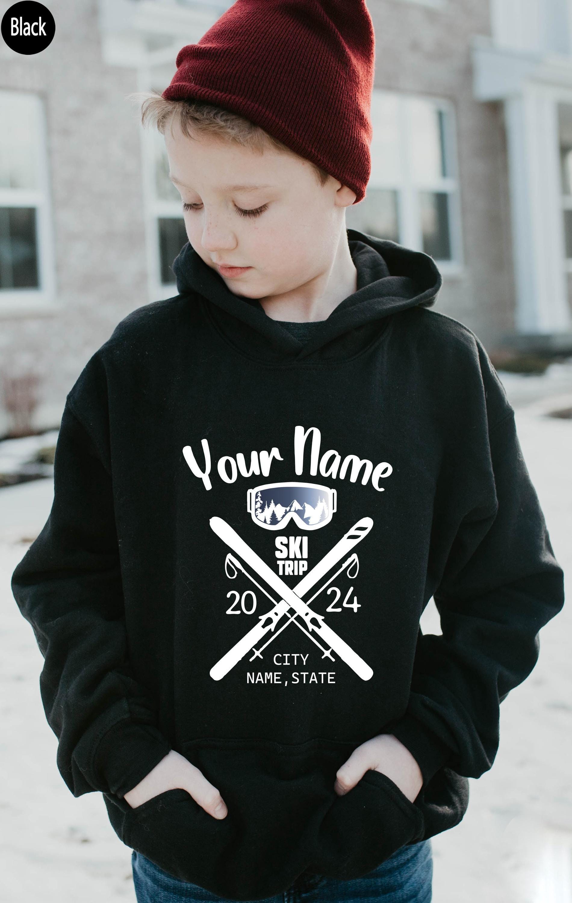 Custom Ski Sweatshirt, Custom Ski Trip Shirt, Personalized Skiing Shirt, Custom Winter Vacation Tshirt, Matching Persona