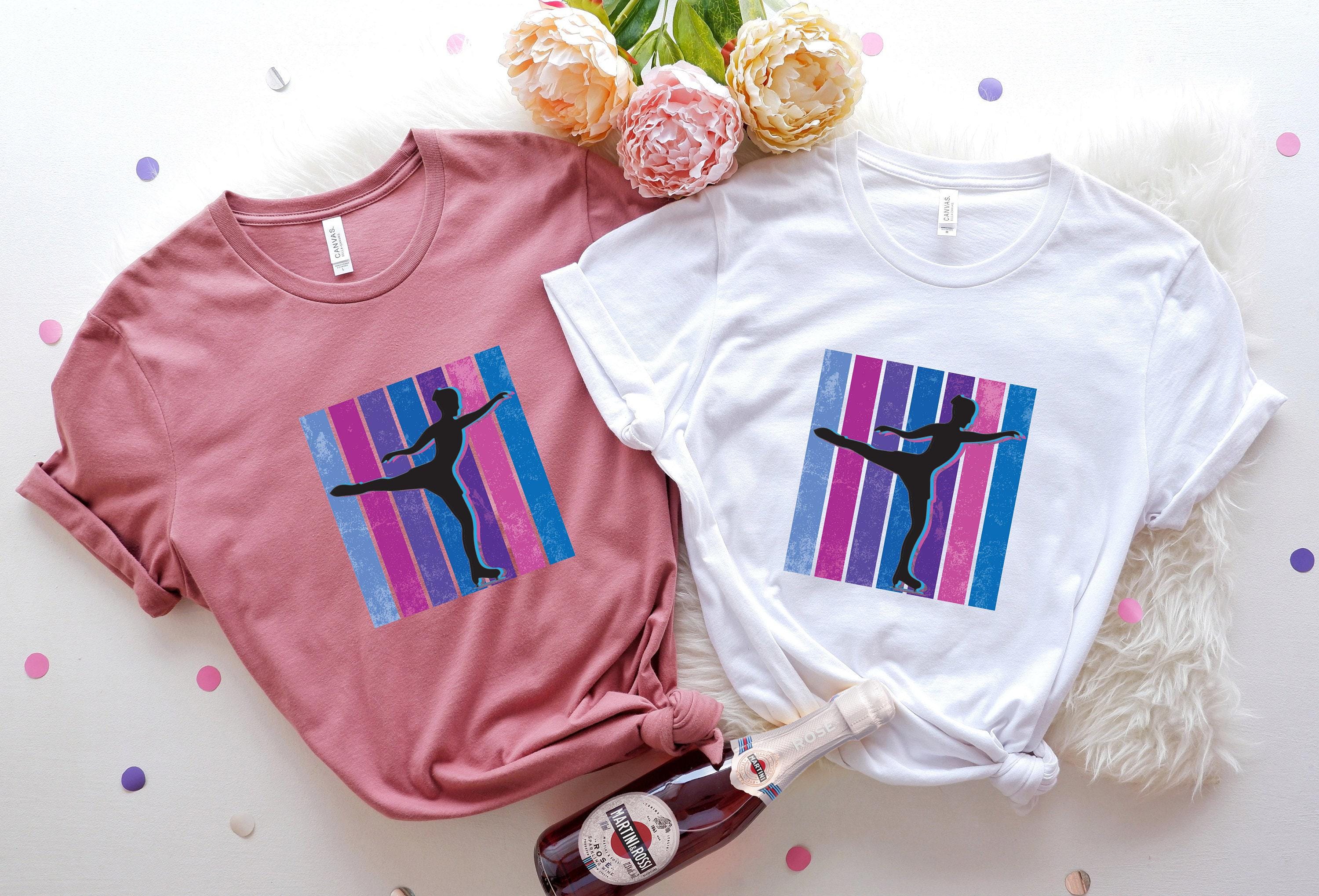 Aesthetic Ice Skating Sweatshirt, Women's Figure Skating Shirt, Figure Skater Hoodie, Cute Ice Skating Gifts, Skating Graphic Tee