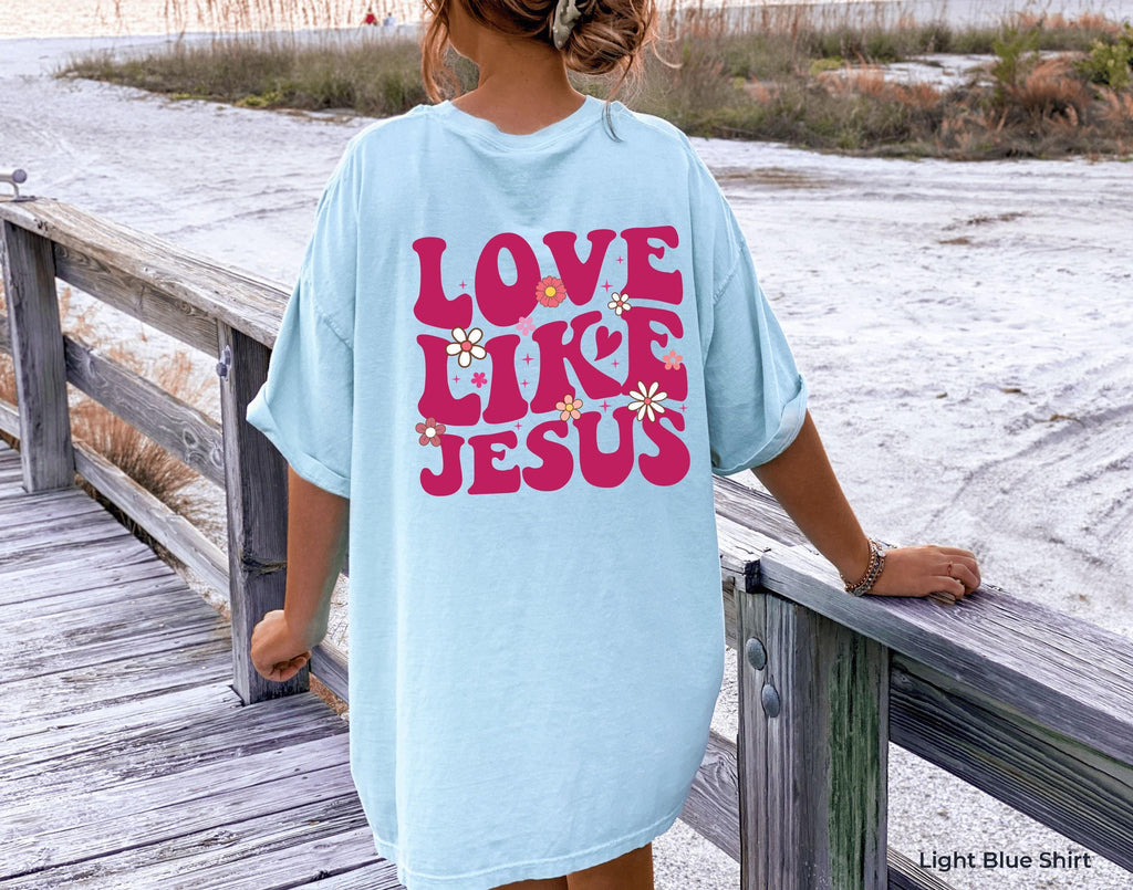 Love Like Jesus Sweatshirt | Christian Hoodie, Jesus Apparel Gift, Bible Verse Shirt, Faith Sweatshirt, Religious Gift for Her