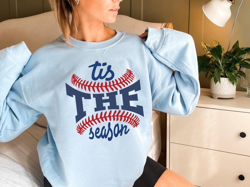 Baseball Mom Sweatshirt | Tis The Season Tee, Baseball Mama Shirt, Game Day Hoodie, Retro Baseball Gift, Baseball Season Hoodie