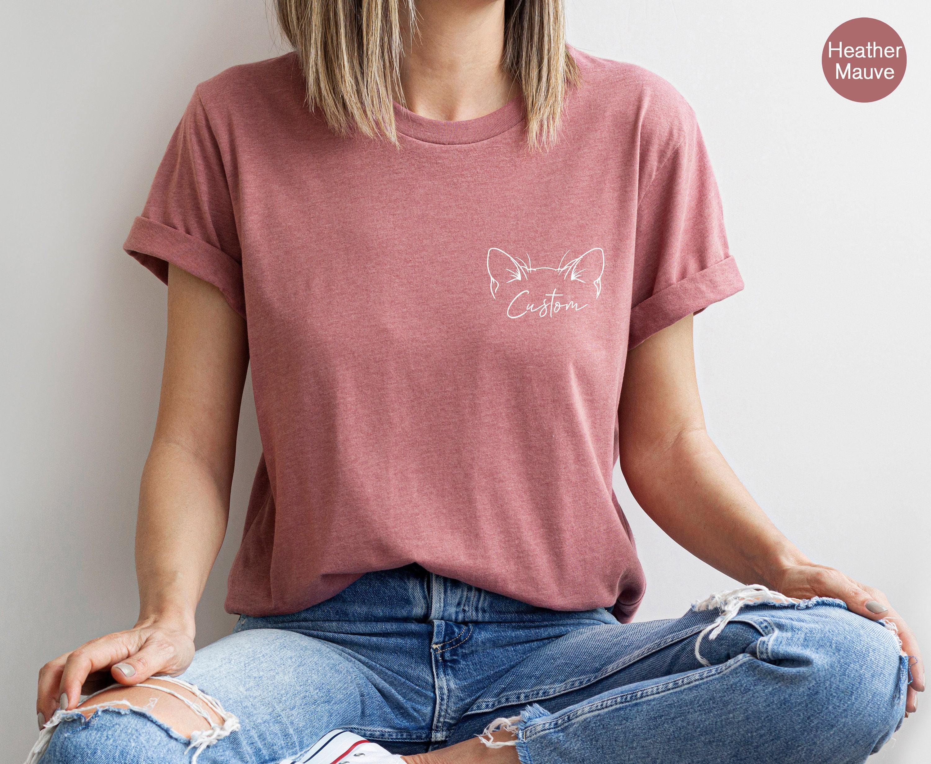Custom Cat Name Sweatshirt | Personalized Cat Mom Hoodie, Cat Ears Sweatshirt, Custom Cat Mama Shirt, Cat Lover Gift, Ca