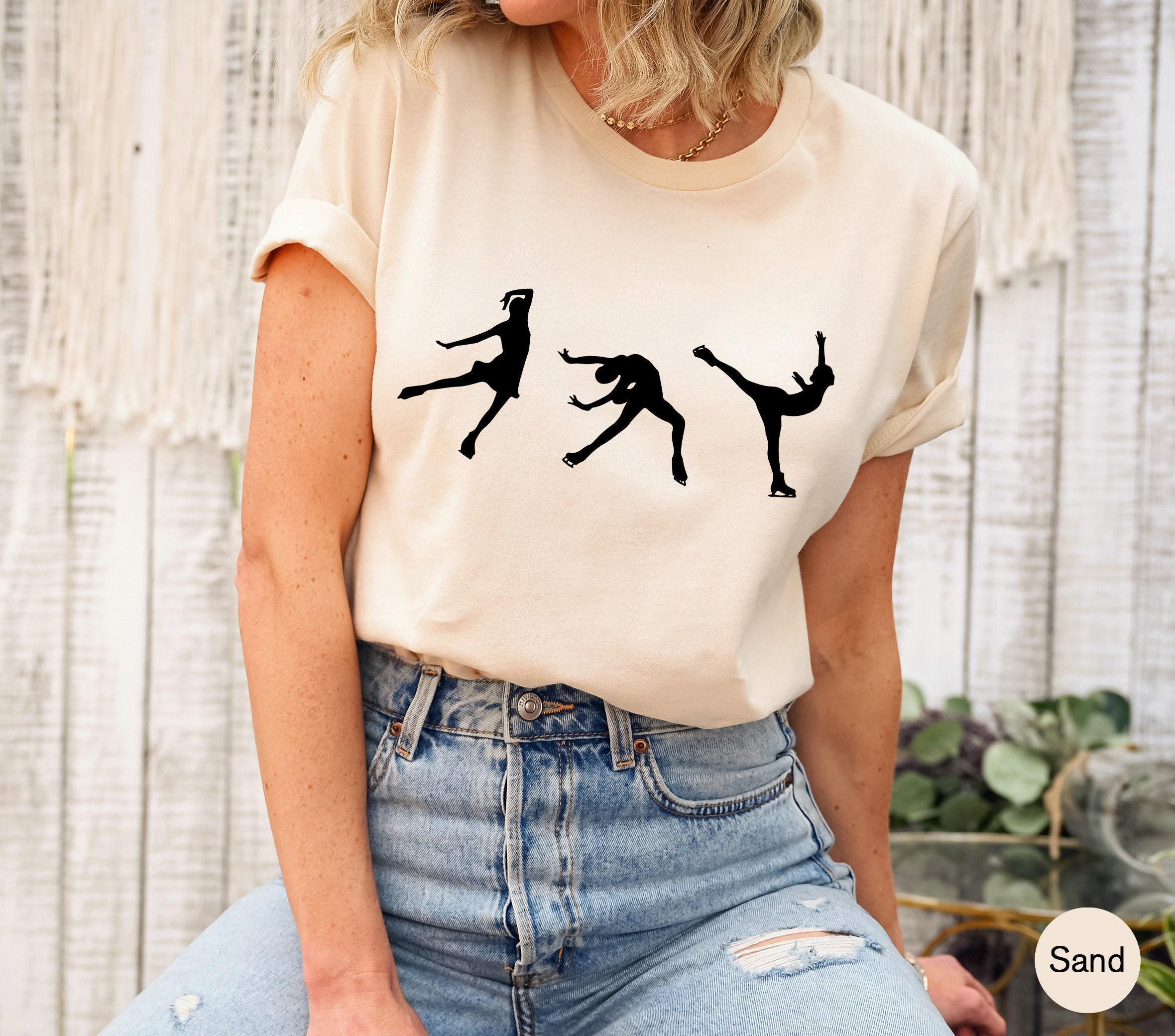 Aesthetic Ice Skating Sweatshirt | Women's Figure Skating Hoodie, Ice Skater Gift, Skating Lover Shirt, Winter Sports Tee