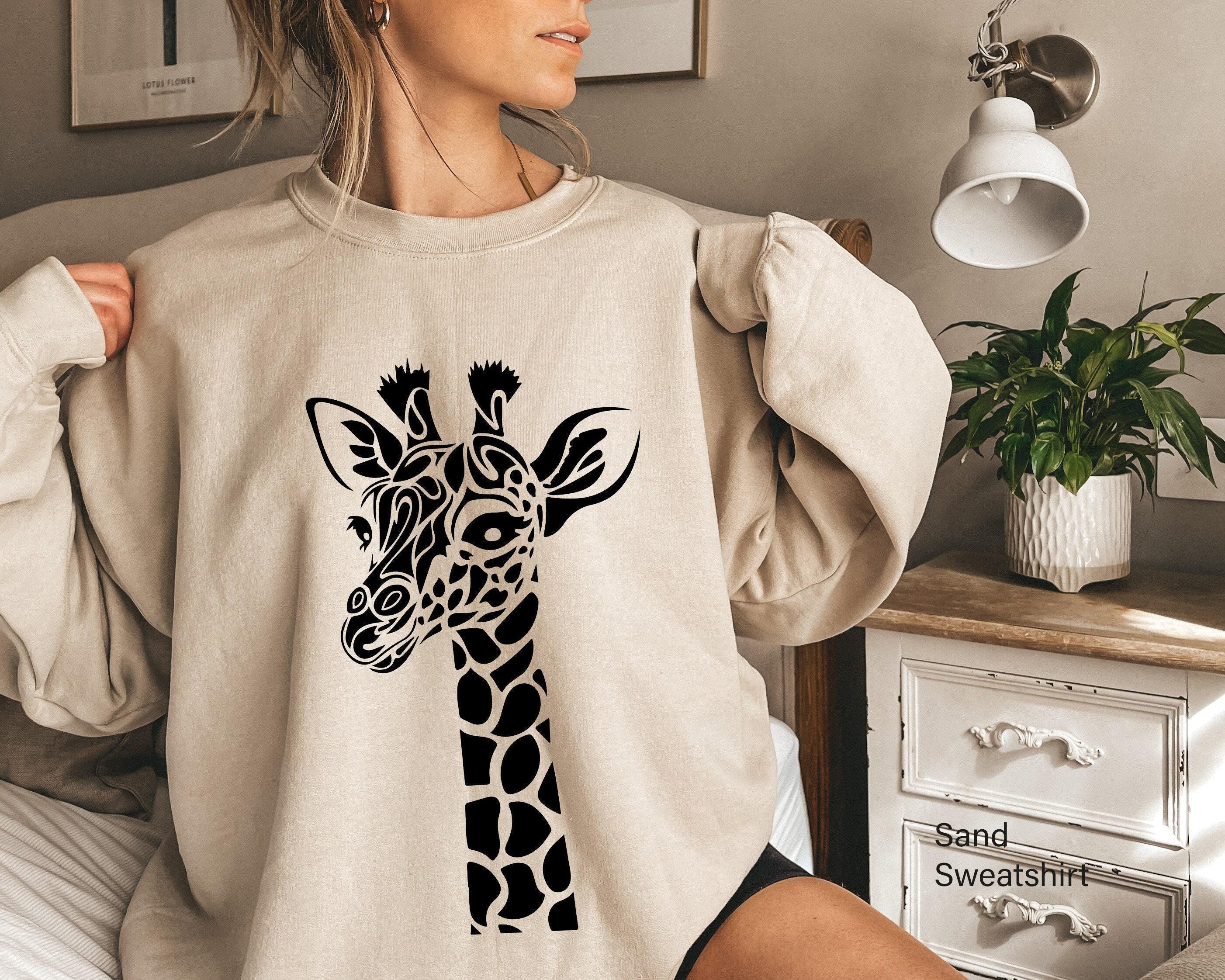Cute Giraffe Sweatshirt | Cute Animals Shirt For Kids, Fiesta Party Gifts, Margarita Lover Gift, Cocktail Gift, Cinco De Mayo Shirt, Trendy