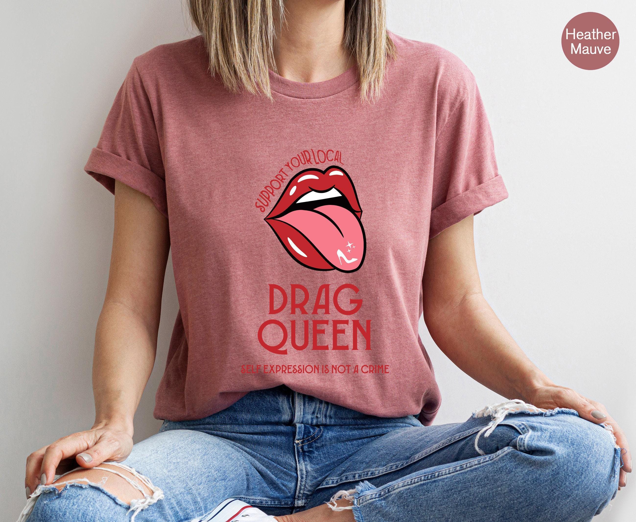 Aesthetic LGBTQ Shirt, Cute Drag Queen Shirt, Support Drag Hoodie, Women's Pride Tshirt, Trans Rights Shirt, LGBTQ Ally 