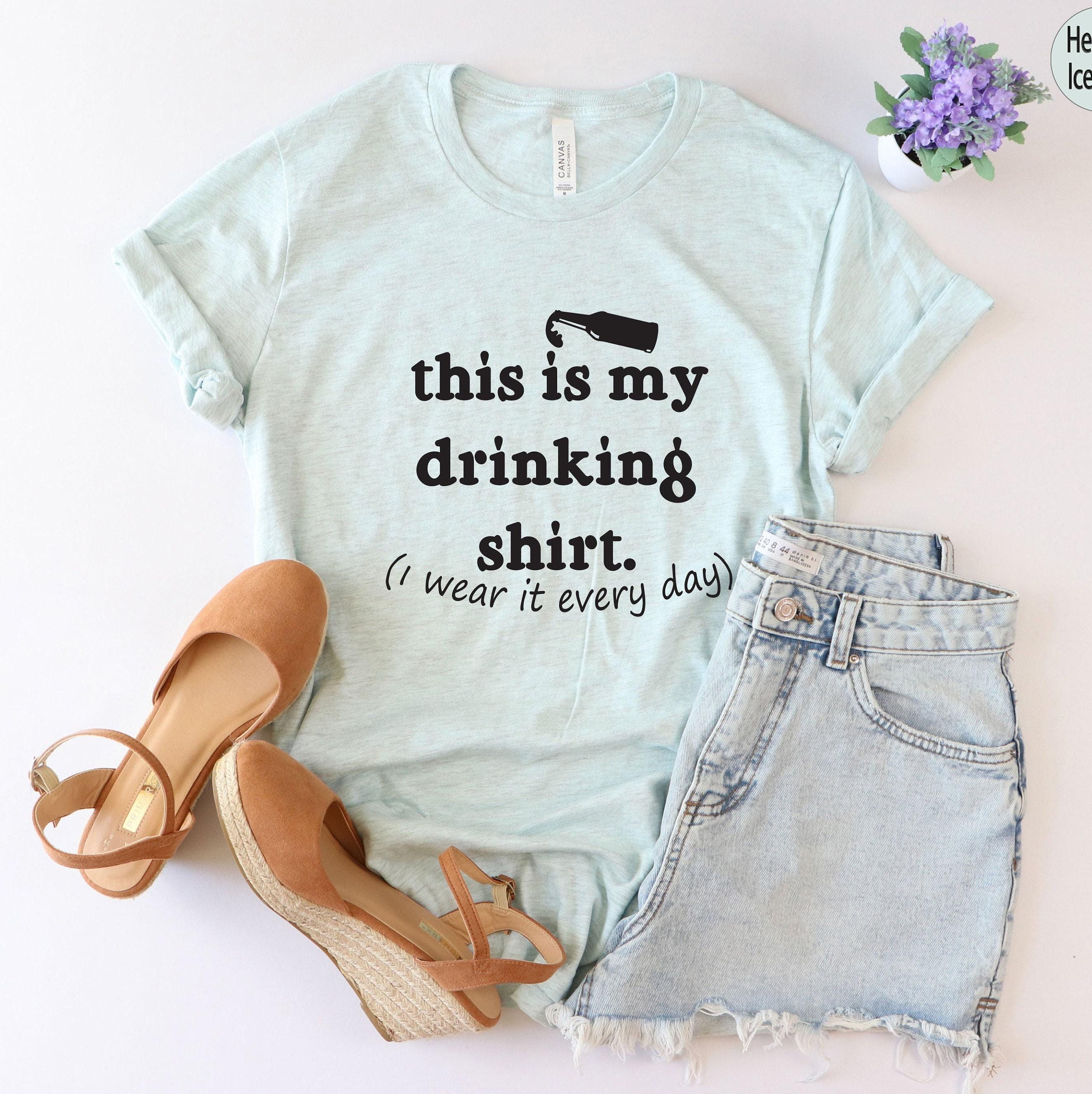 Funny Drinking Sweatshirt, Wine Shirts For Women, Christmas Party T Shirt, Alcoholic Hoodie, Humorous Gifts For Him, New