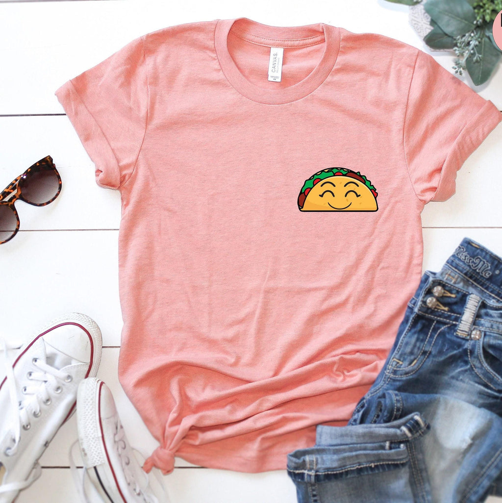 Funny Taco Shirt, Taco Pocket Sweatshirt, Valentines Gifts For Her, Foodish Shirt, Cute Gifts For Girlfriend, Trendy Hoodie For Women