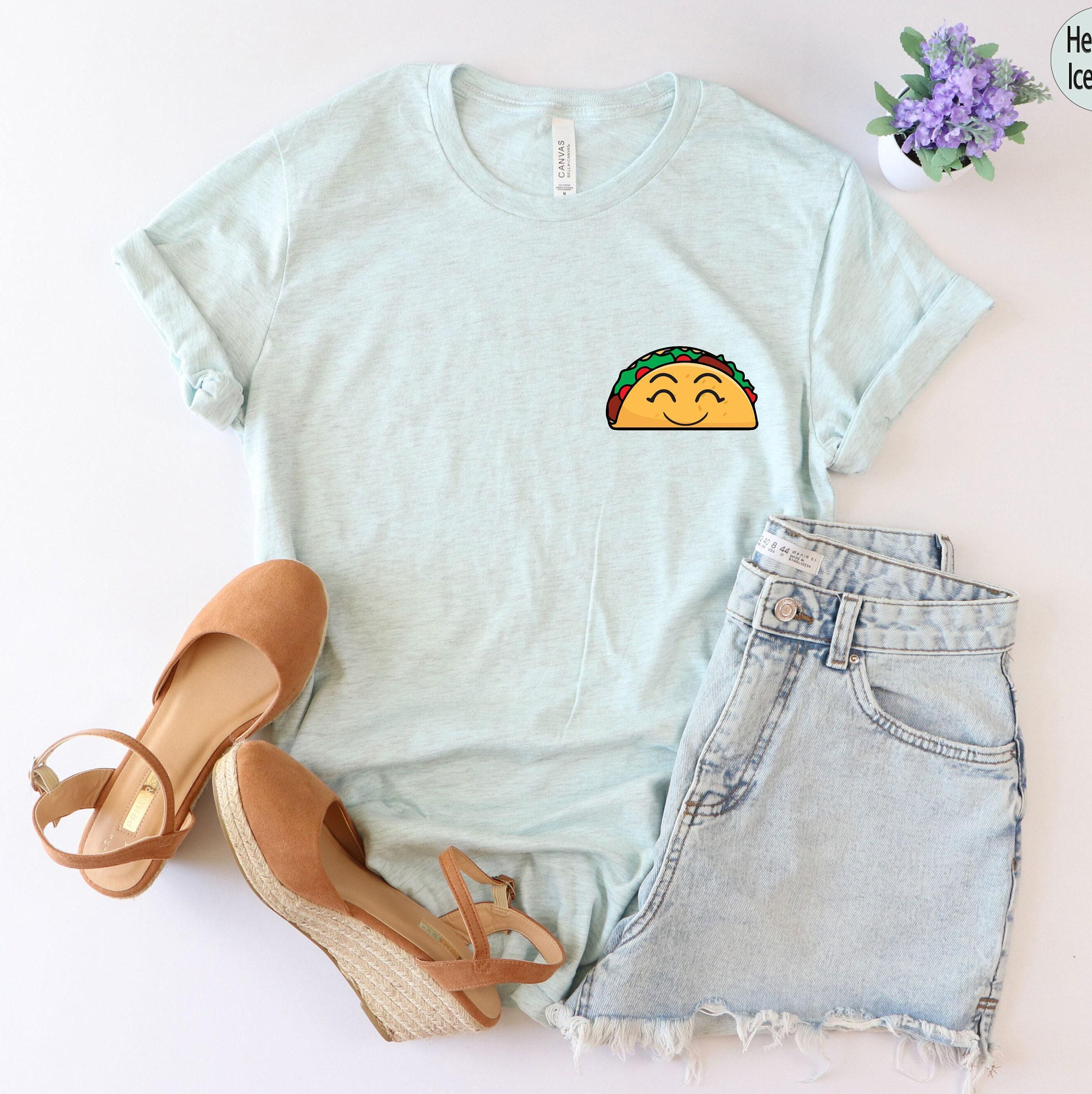 Funny Taco Shirt, Taco Pocket Sweatshirt, Valentines Gifts For Her, Foodish Shirt, Cute Gifts For Girlfriend, Trendy Hoodie For Women