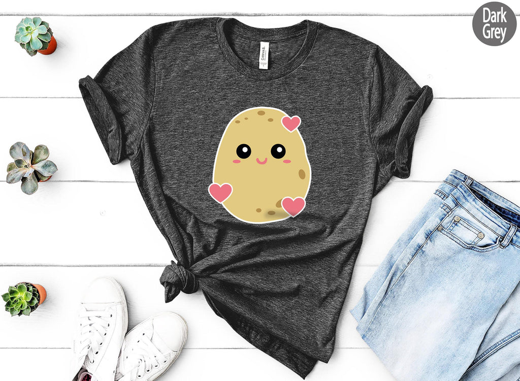 Cute Potato Shirt | Valentines Day Gifts For Her, Best Friend Gift, Birthday Gift Ideas, Potato Lover Gift, Gifts For Girlfriend, Boyfriend